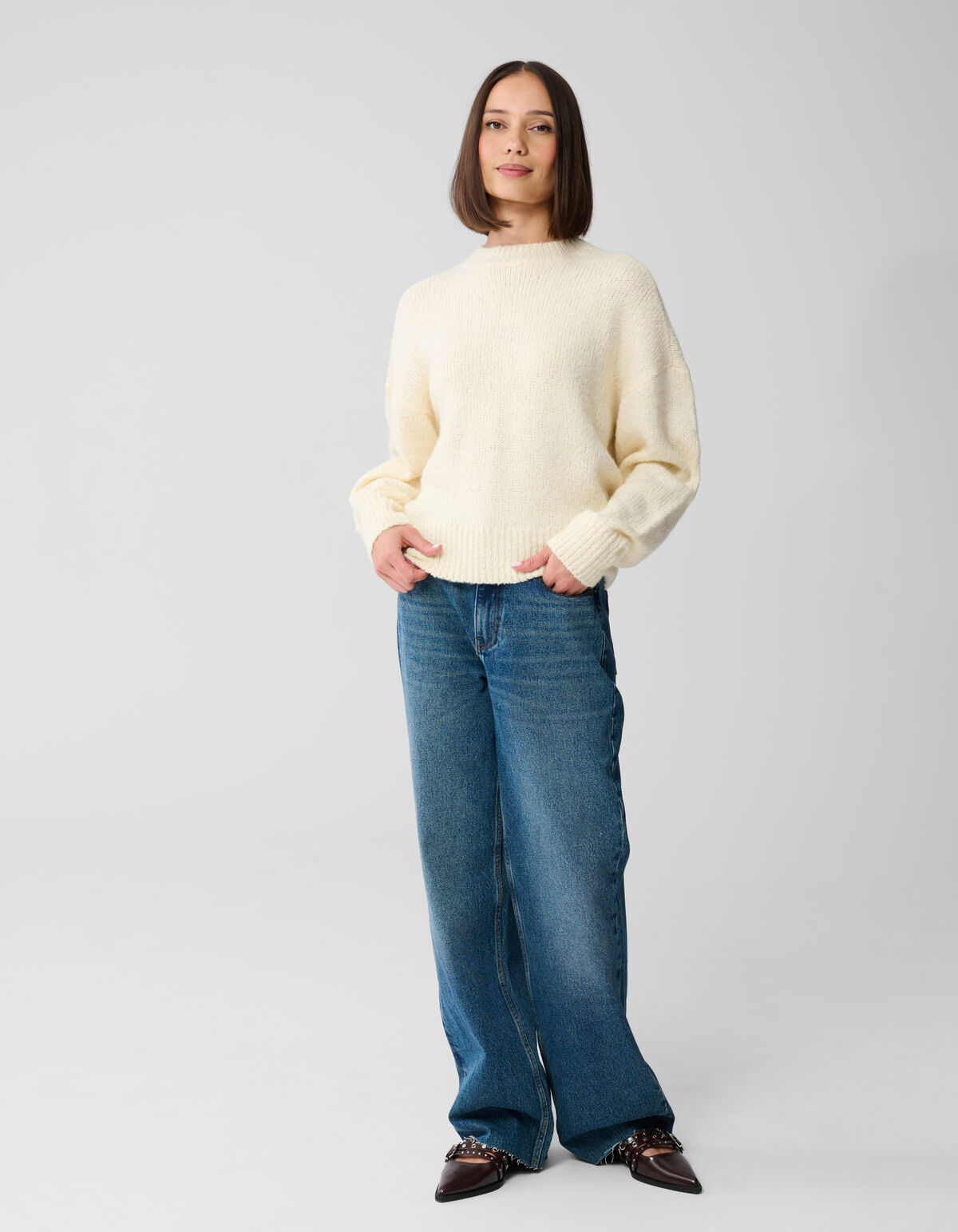 Muse Club Artwork Trui Gebroken Wit SHOEBY WOMEN