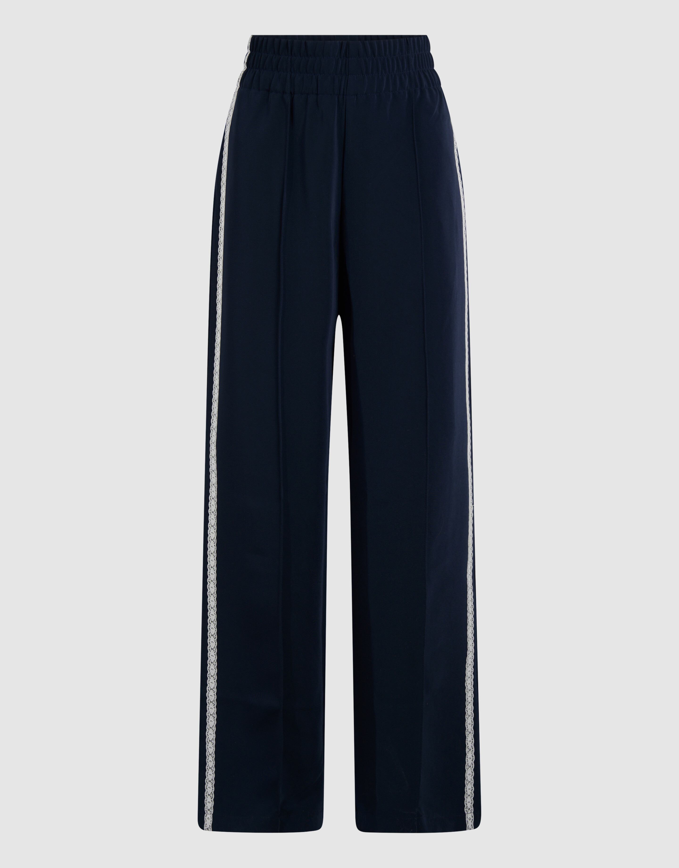 Sporty Wide Leg Broek Donkerblauw SHOEBY WOMEN