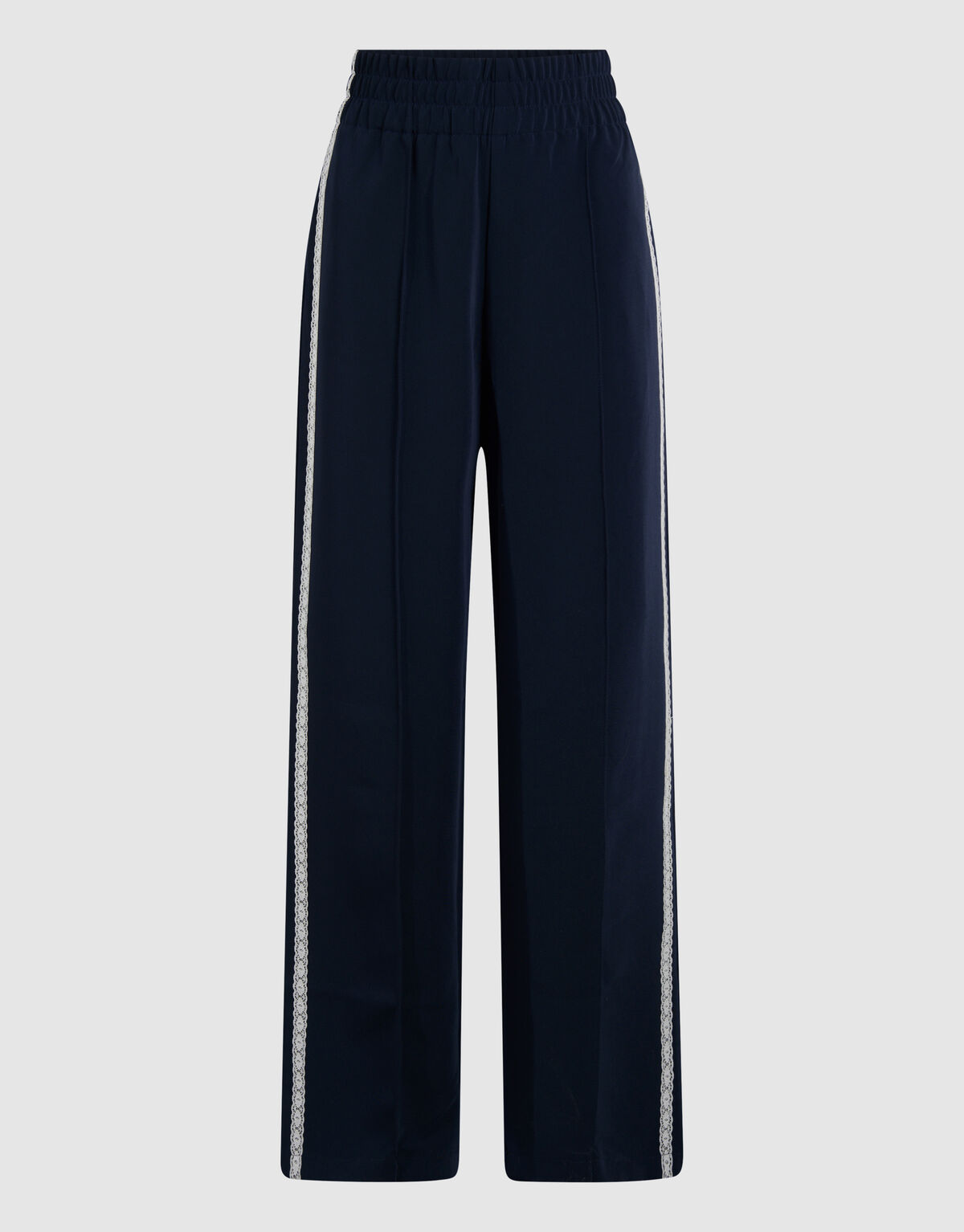 Sporty Wide Leg Broek Donkerblauw SHOEBY WOMEN