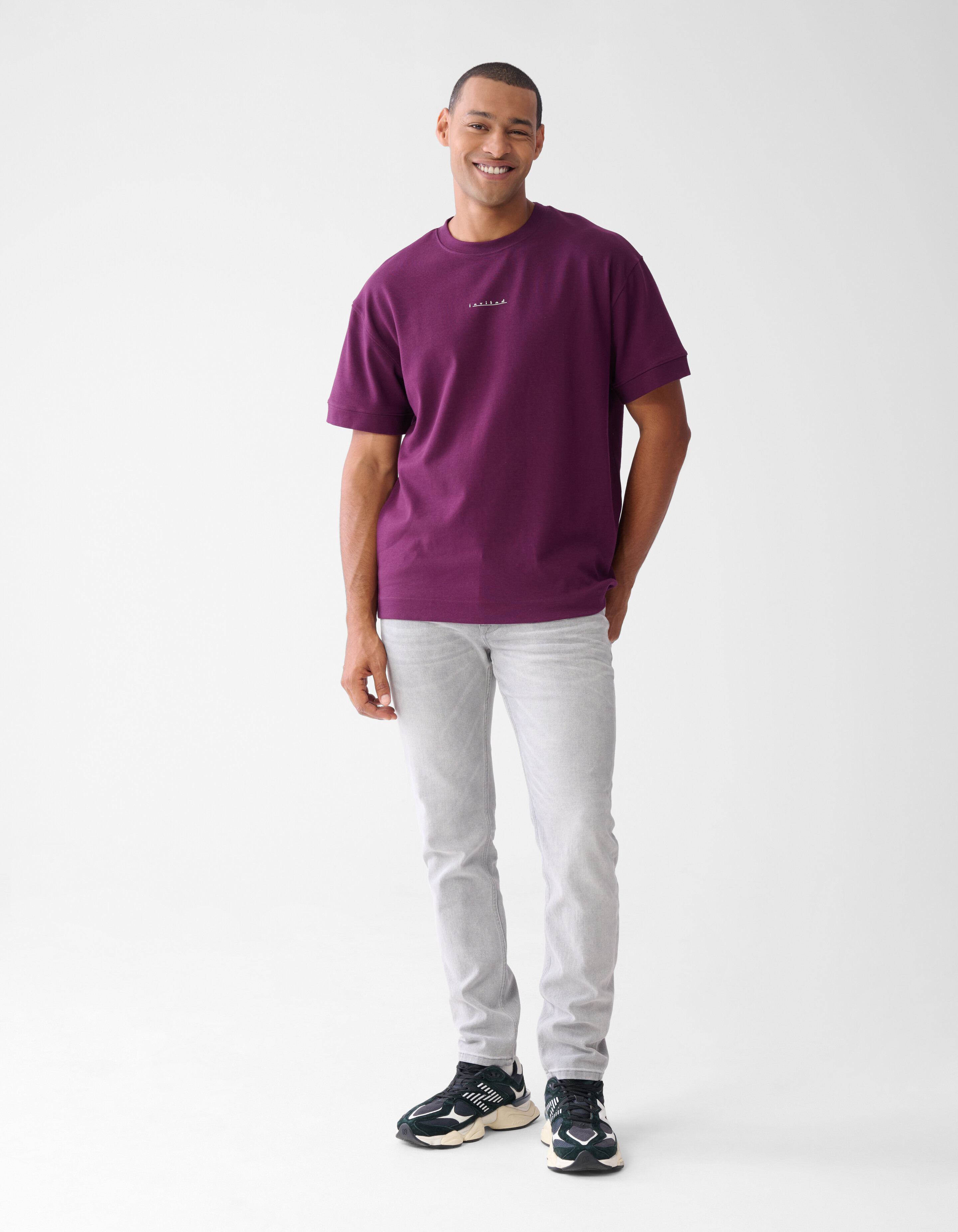 Artwork T-shirt Donkerrood SHOEBY MEN