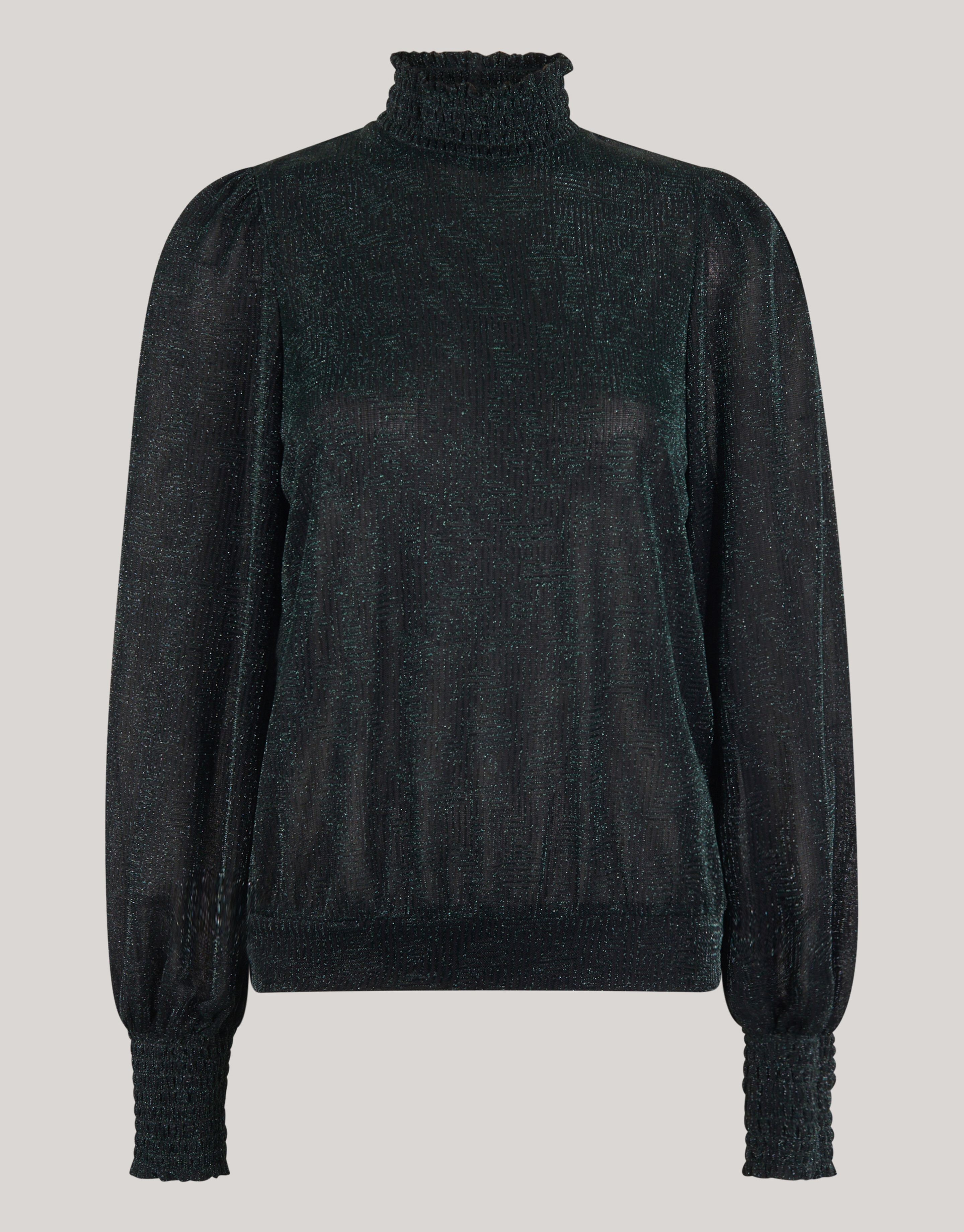 Lurex Top Donkergroen SHOEBY WOMEN