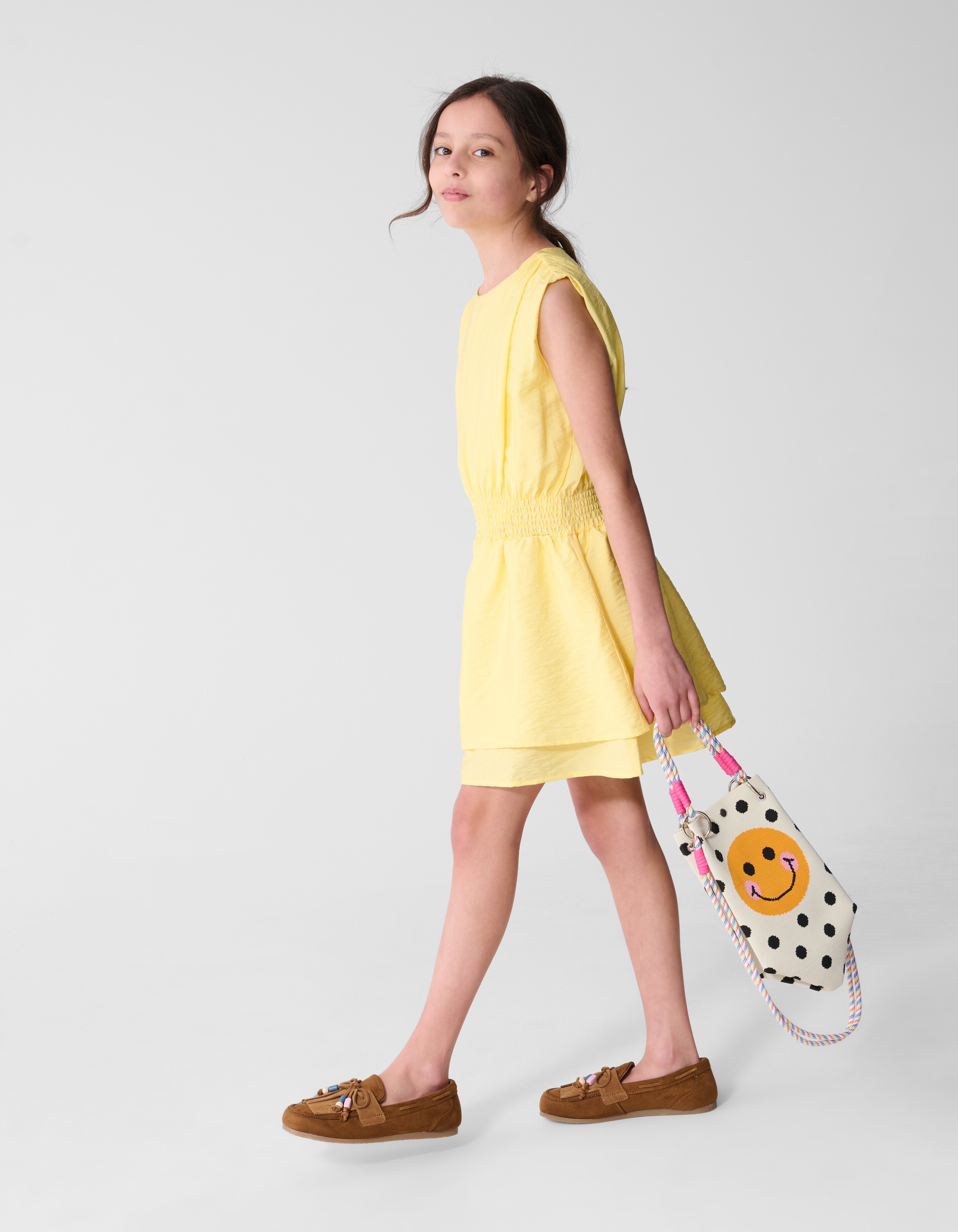 Smock Mini Jurk Lichtgeel SHOEBY GIRLS