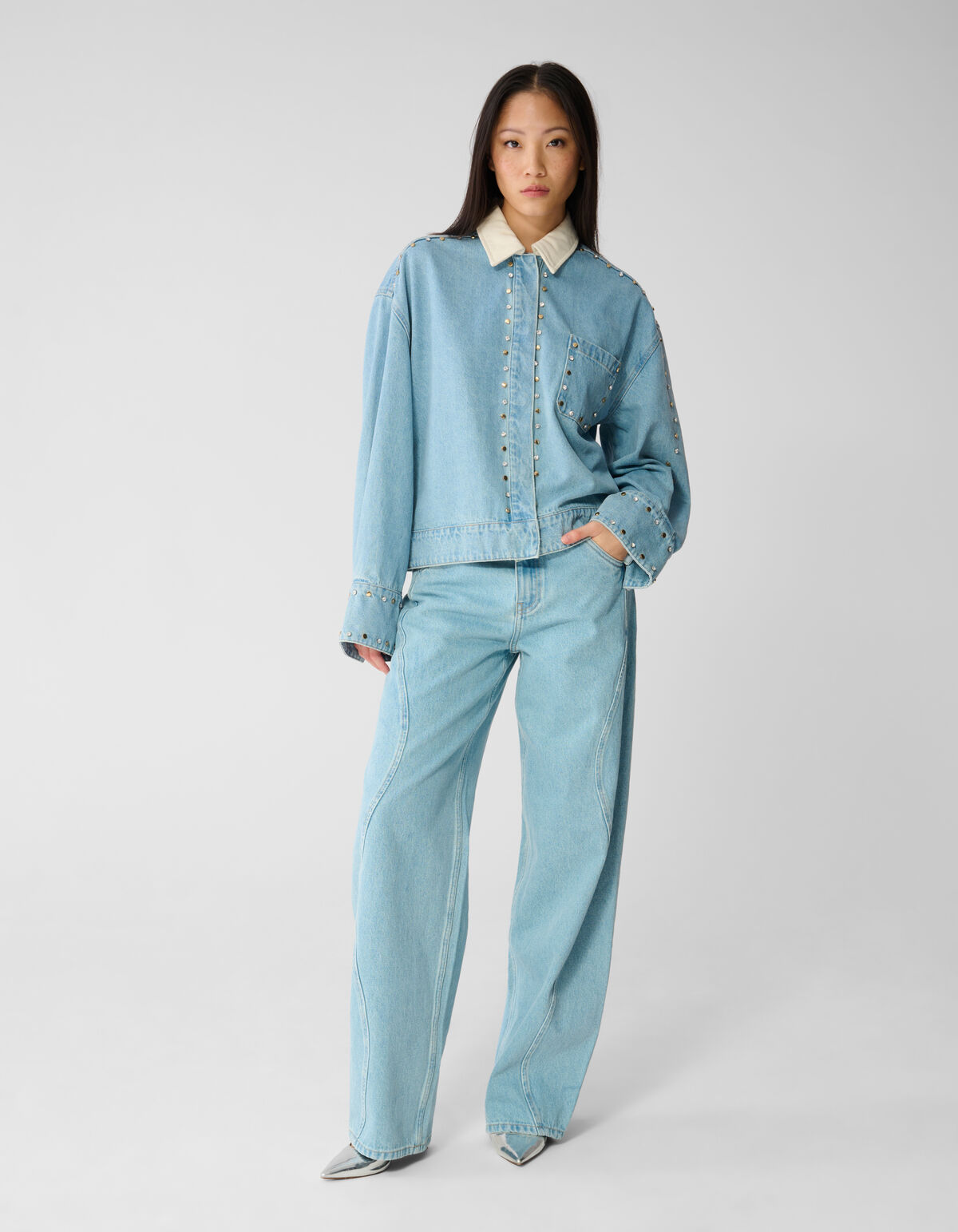 Strass Denim Jack Bleached SHOEBY WOMEN