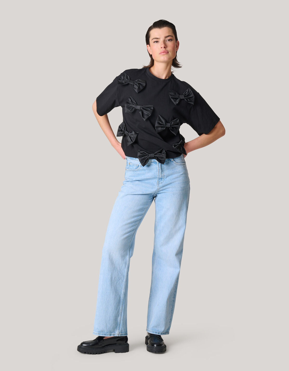 Strik T-shirt Zwart SHOEBY WOMEN