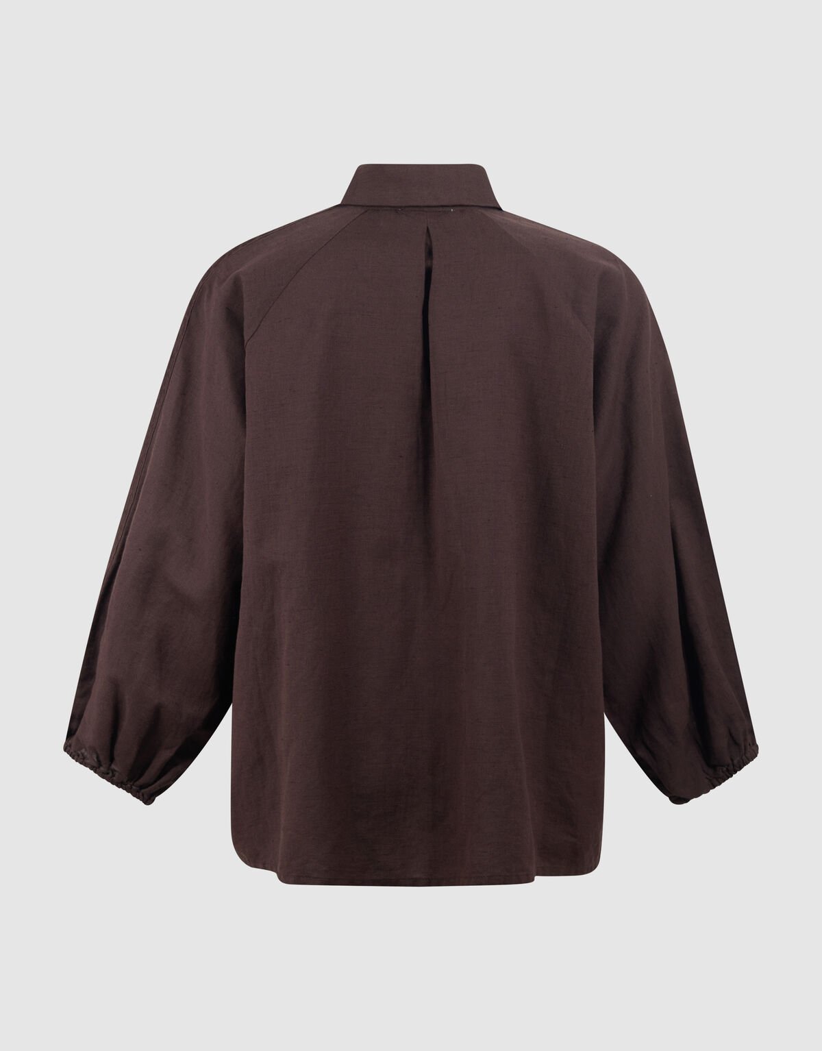 Pleated Embroidery Blouse Donkerbruin By Mieke SHOEBY WOMEN