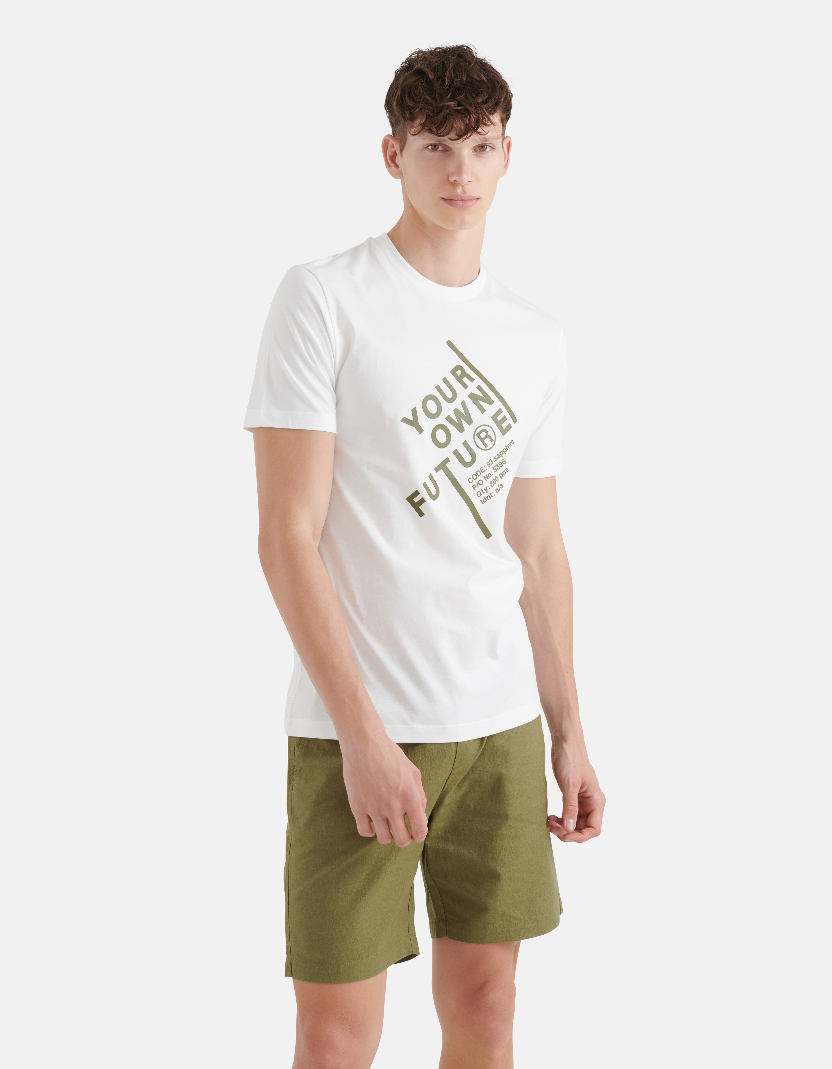 Artwork T-shirt Wit SHOEBY MEN