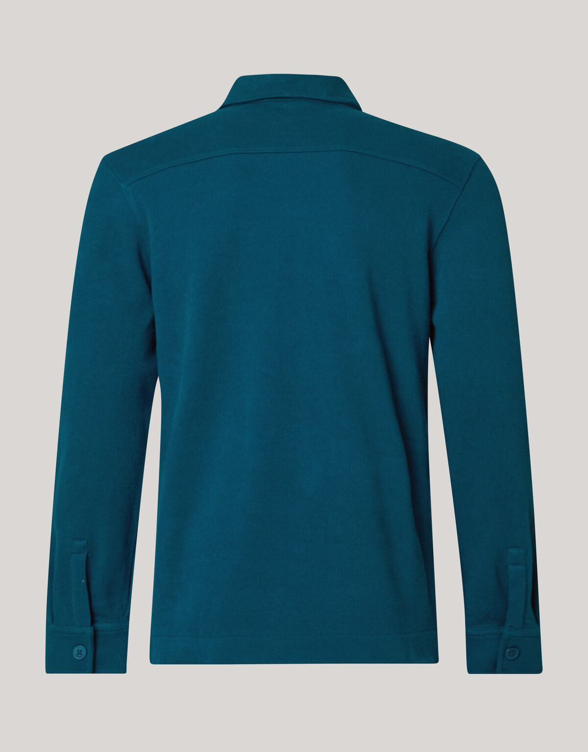 Pique Overshirt Donkergroen SHOEBY MEN