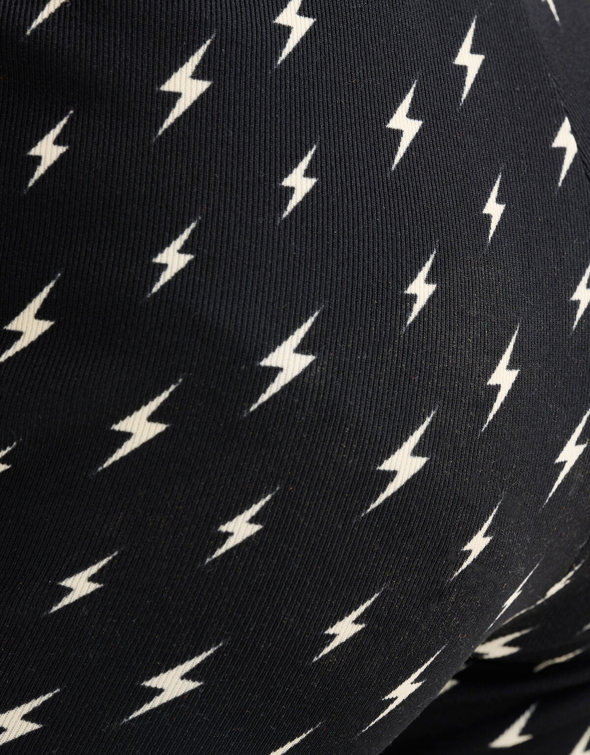 Printed Rib Flared Legging Zwart SHOEBY GIRLS