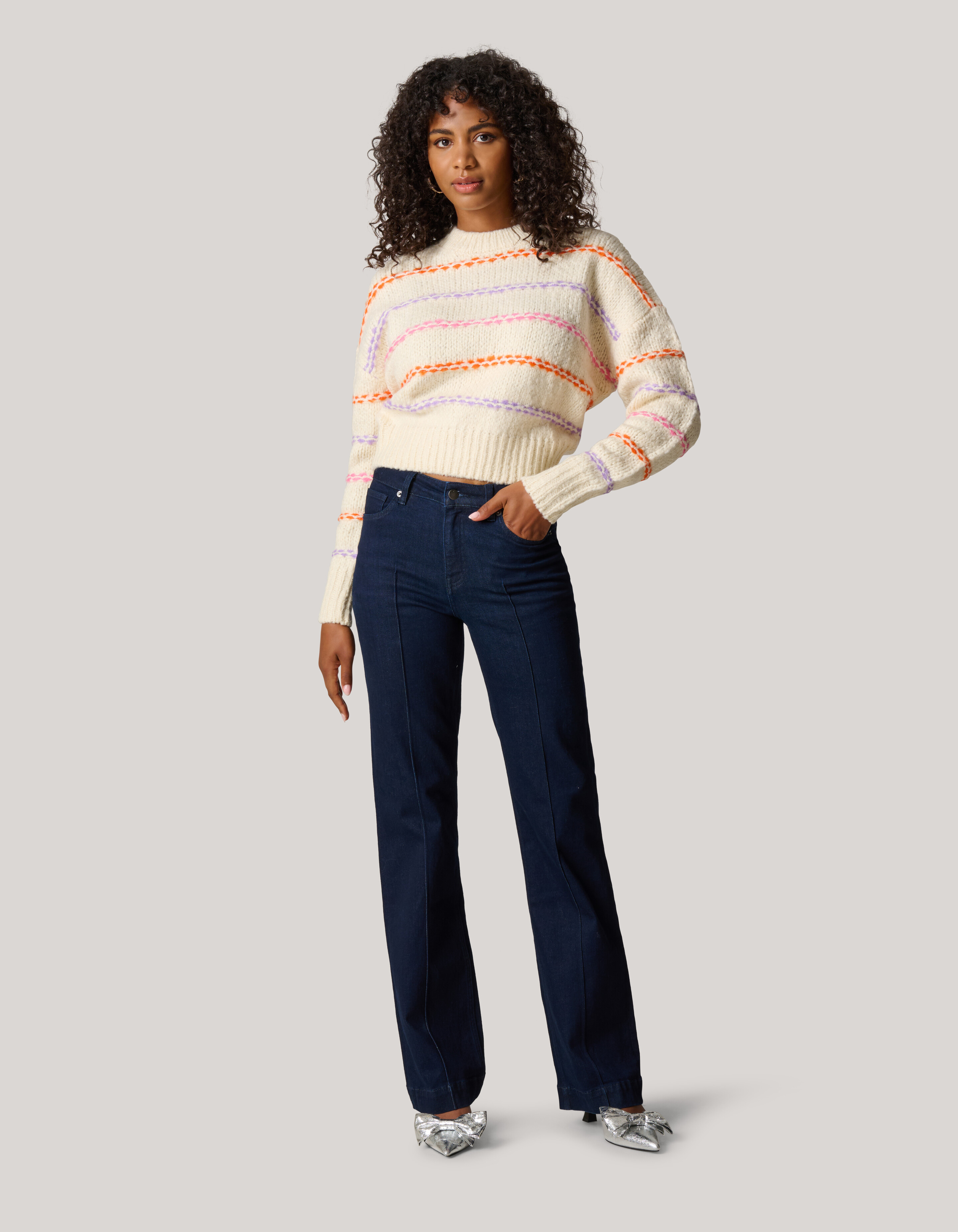 Flared Fit Jeans Donkerblauw SHOEBY WOMEN