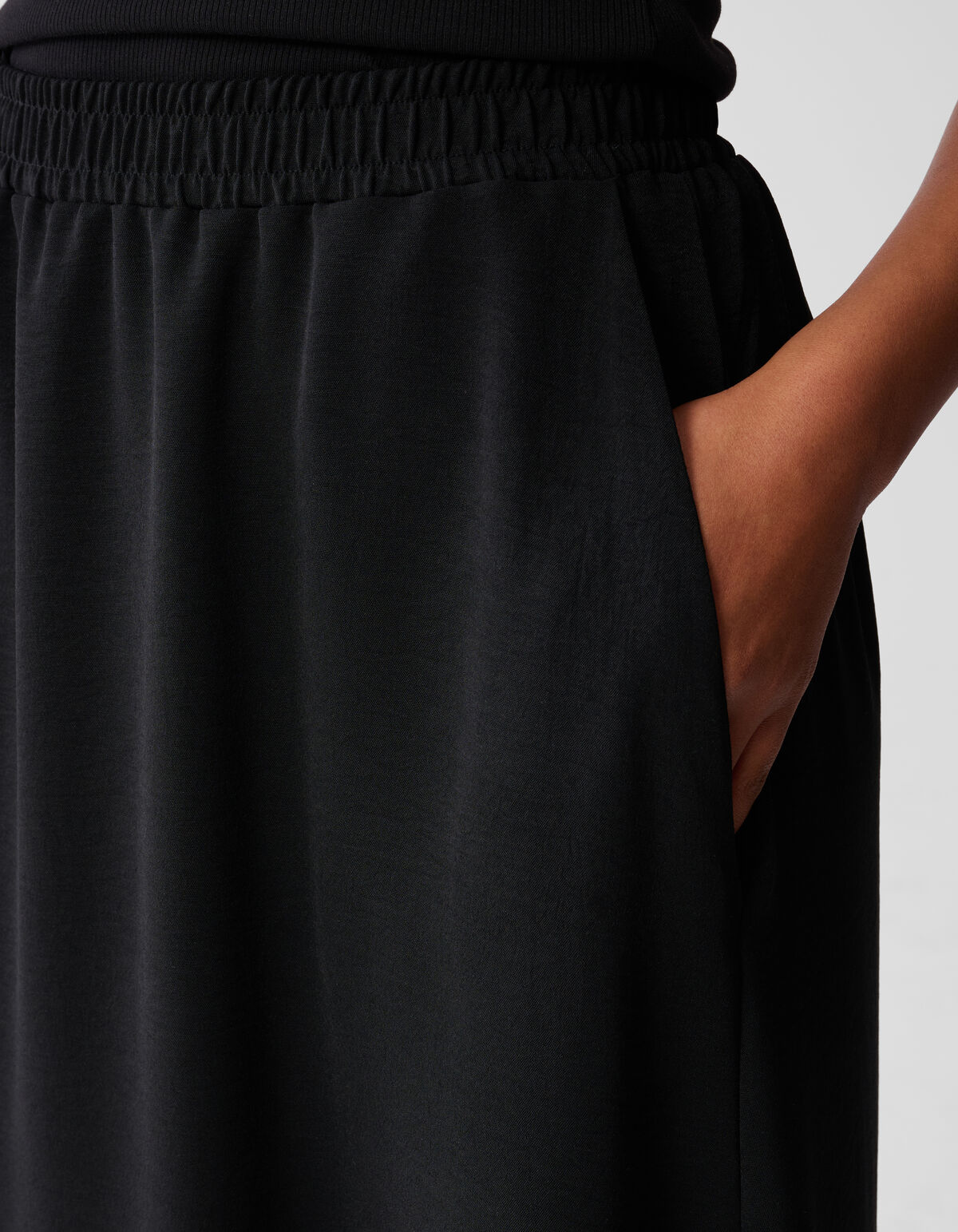 Twist Maxi Rok Zwart SHOEBY WOMEN