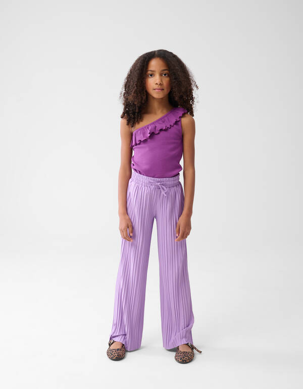 Plissé Broek Lichtpaars SHOEBY GIRLS