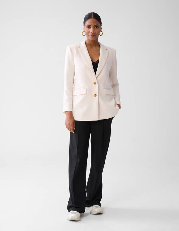 Oversized Blazer Gebroken Wit SHOEBY WOMEN