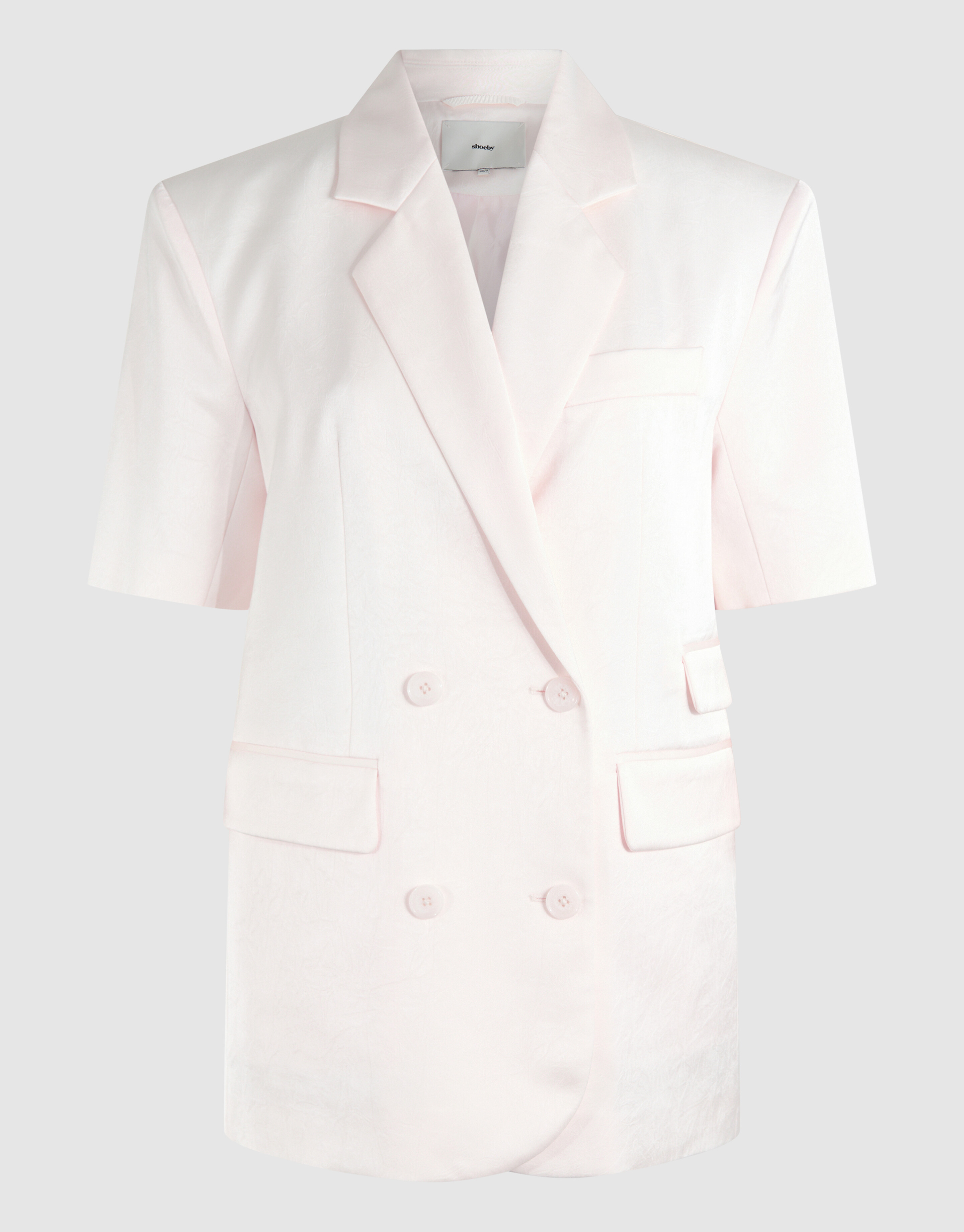 Short Sleeve Blazer Gebroken Wit SHOEBY WOMEN