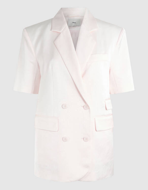 Short Sleeve Blazer Gebroken Wit SHOEBY WOMEN