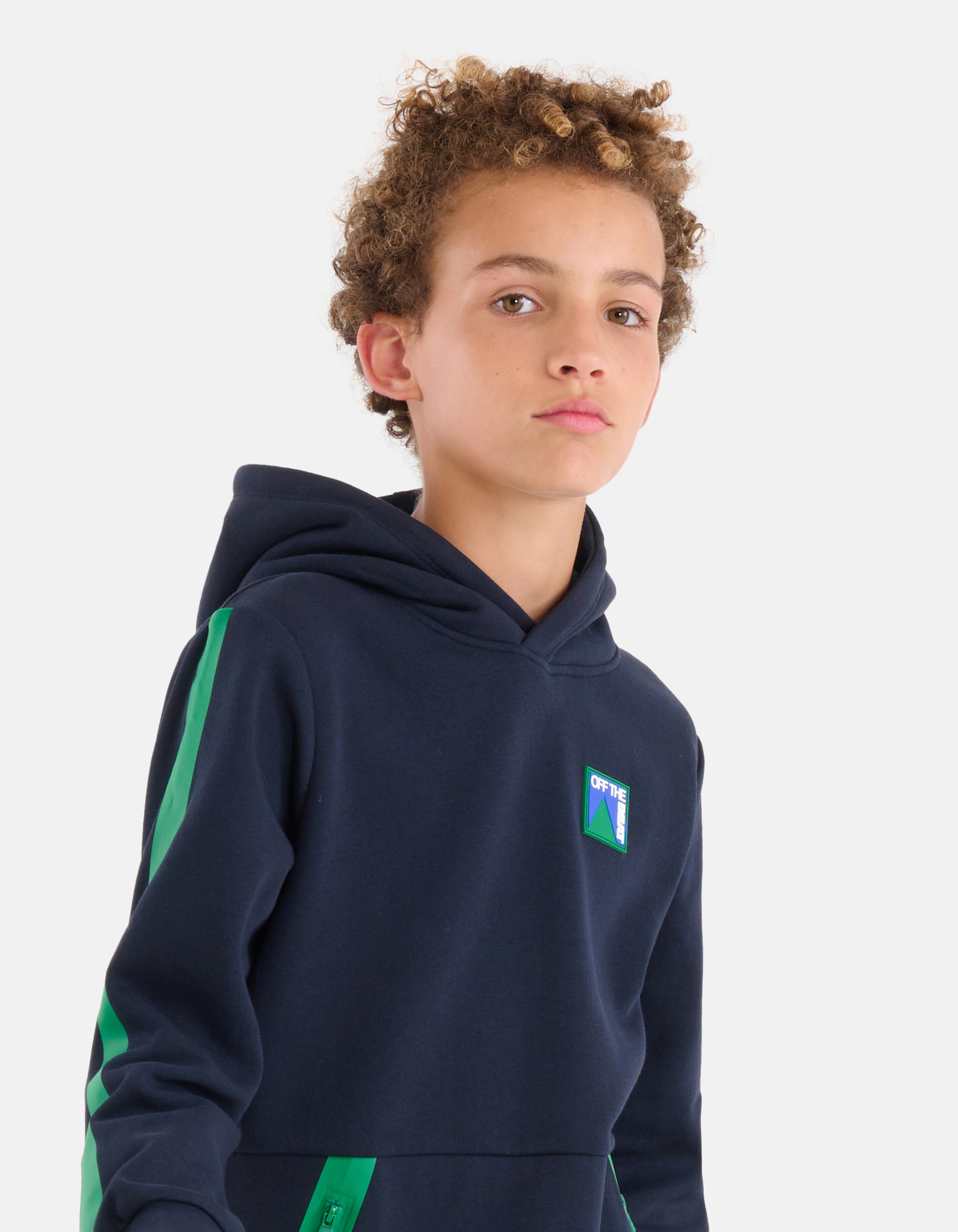 Tape Hoodie Donkerblauw SHOEBY BOYS