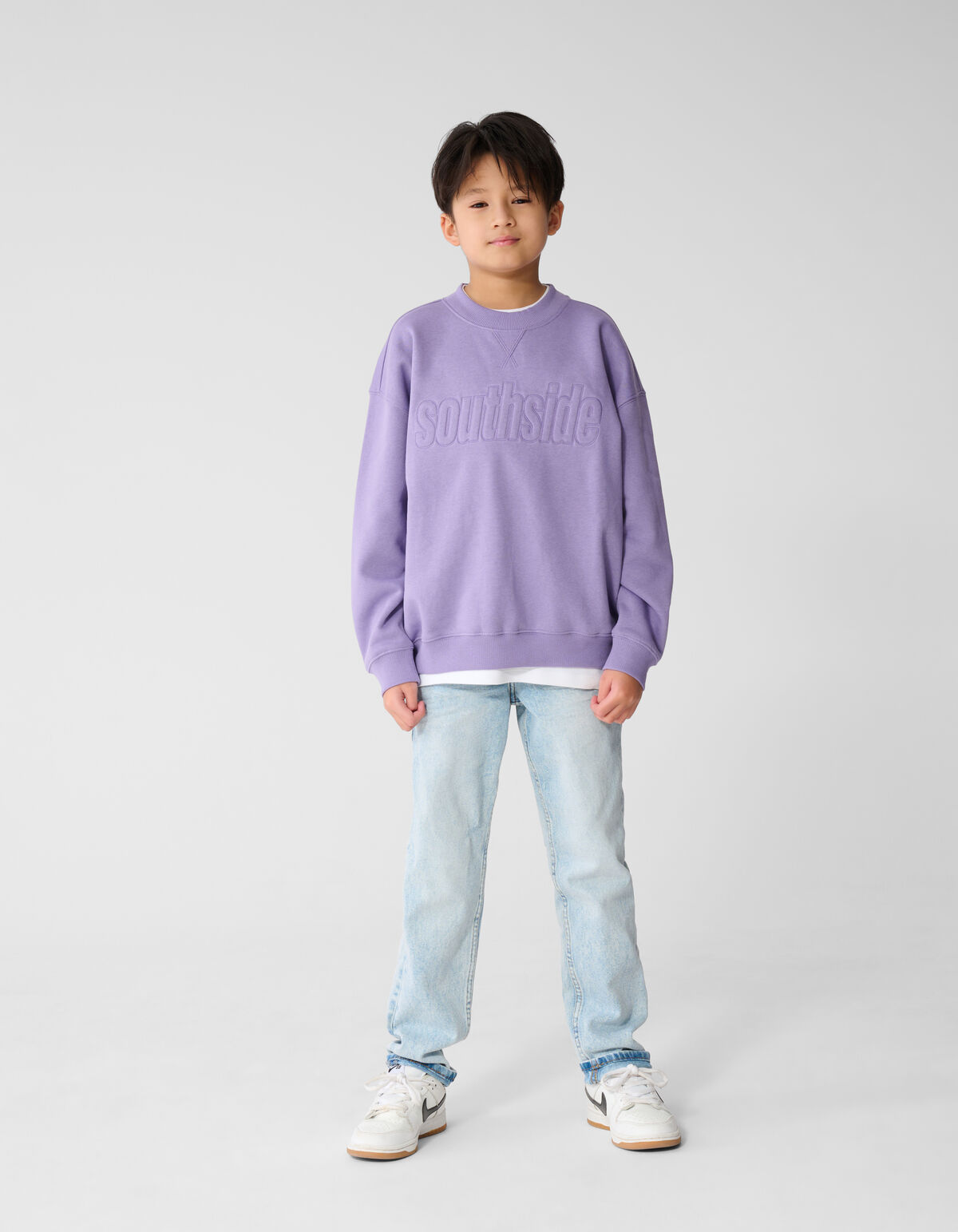 Southside Artwork Sweater Lichtpaars SHOEBY BOYS