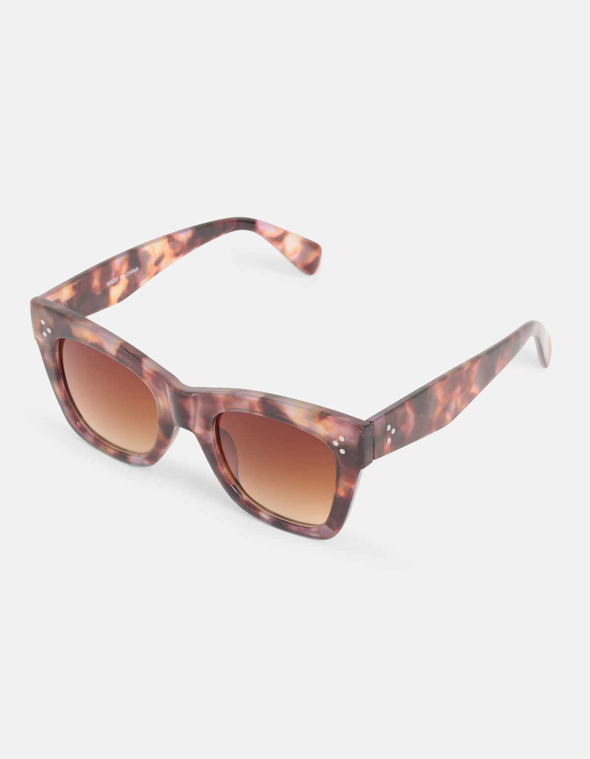 Grote Cateye Zonnebril Bruin SHOEBY ACCESSOIRES