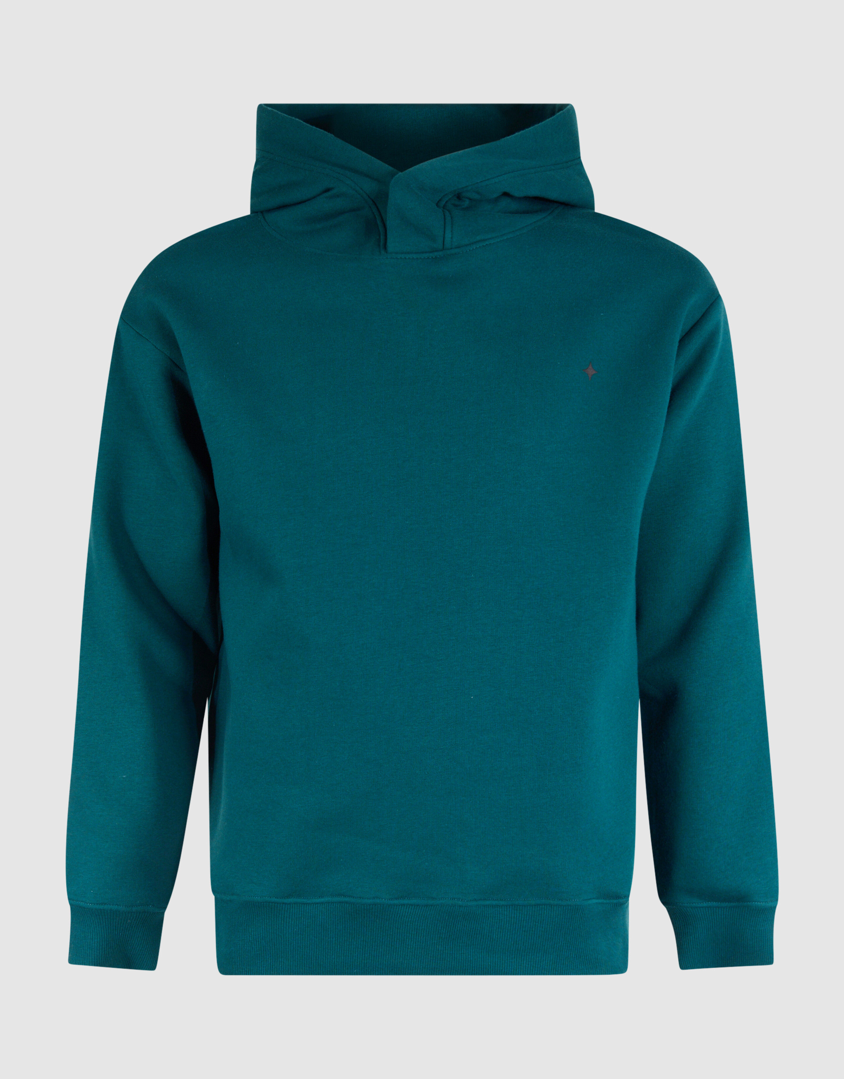 Relaxed Fit Hoodie Donkergroen SHOEBY MEN