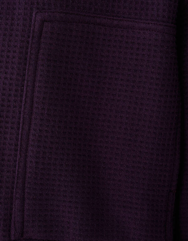 Waffle Overshirt Donkerrood SHOEBY MEN