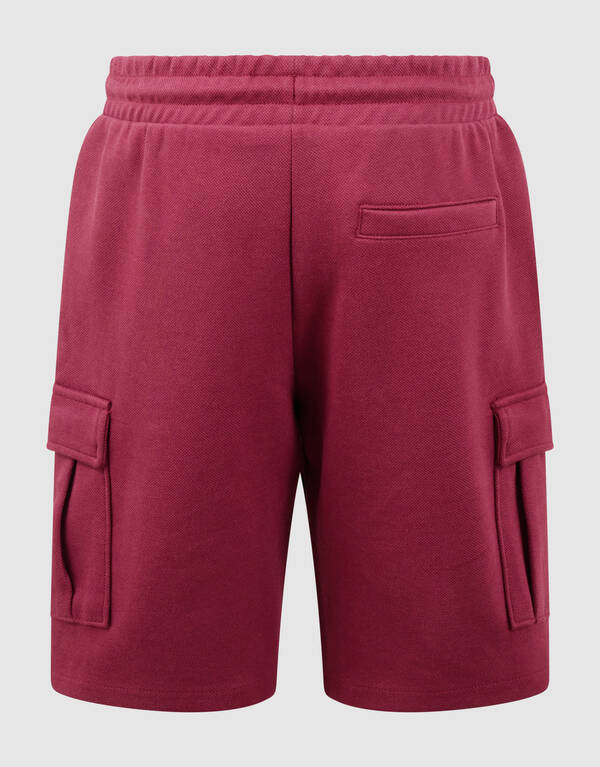 Cargo Pique Short Donkerrood SHOEBY BOYS