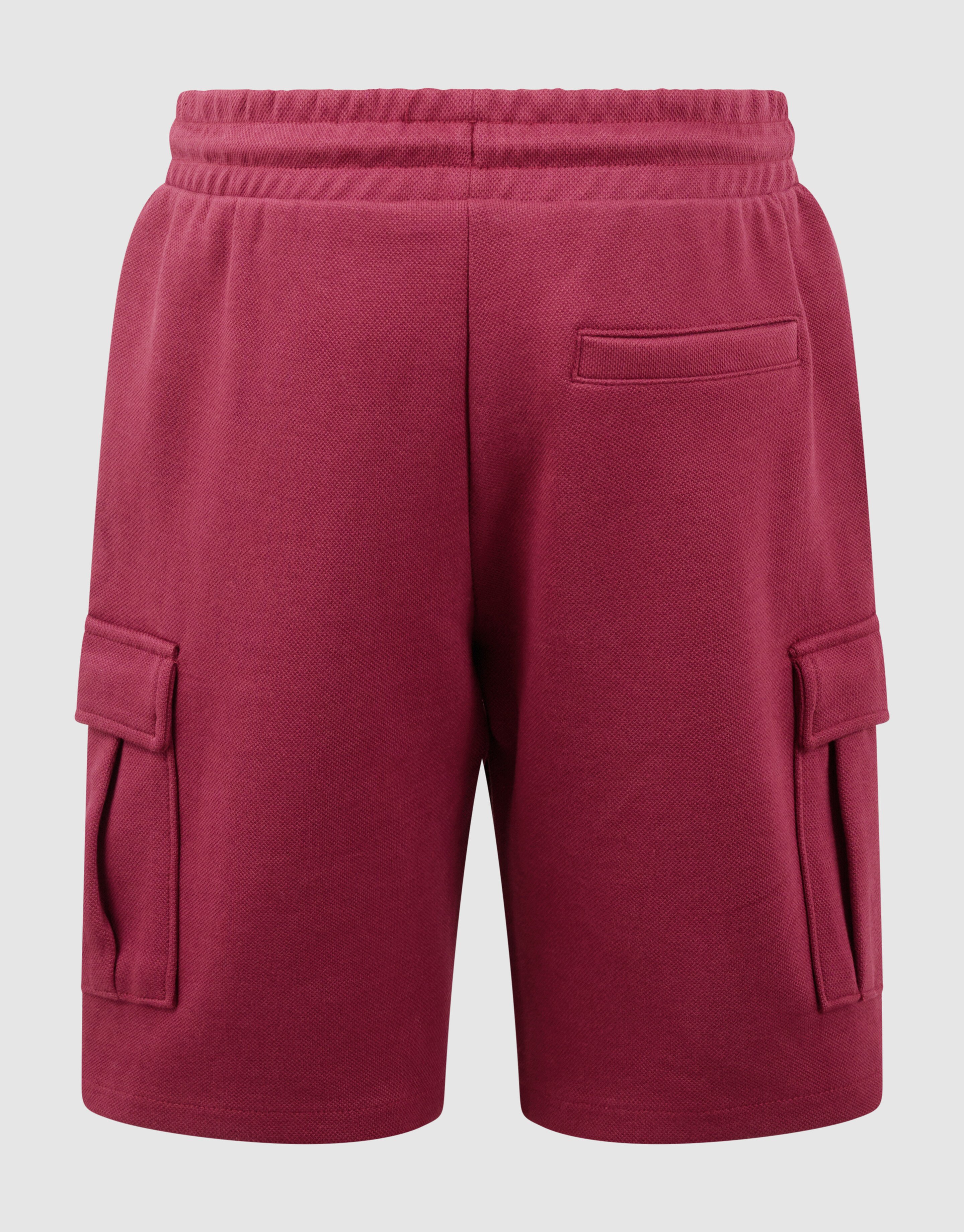 Cargo Pique Short Donkerrood SHOEBY BOYS