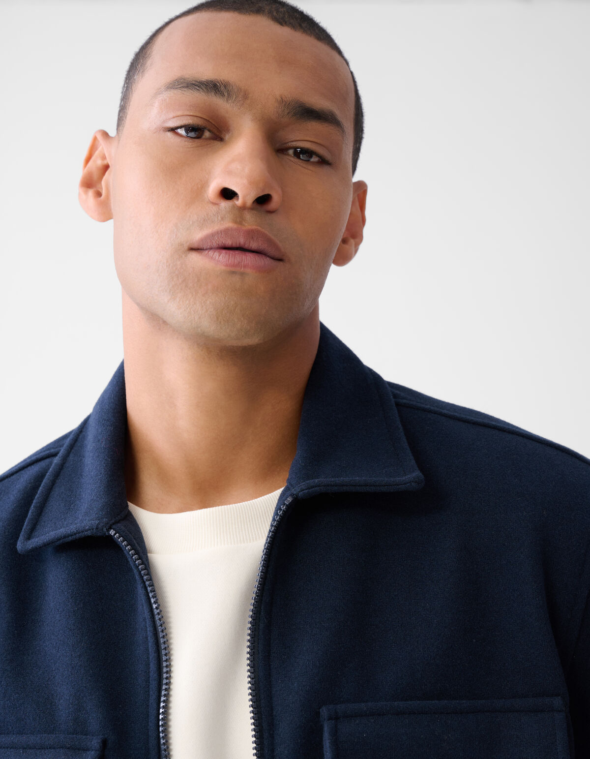 Zip Overshirt Donkerblauw SHOEBY MEN