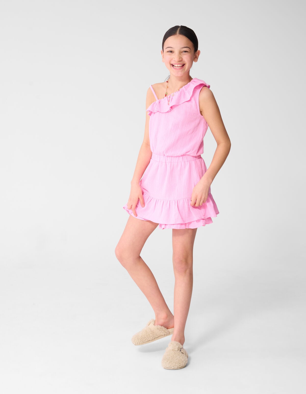 Structuur Playsuit Roze SHOEBY GIRLS