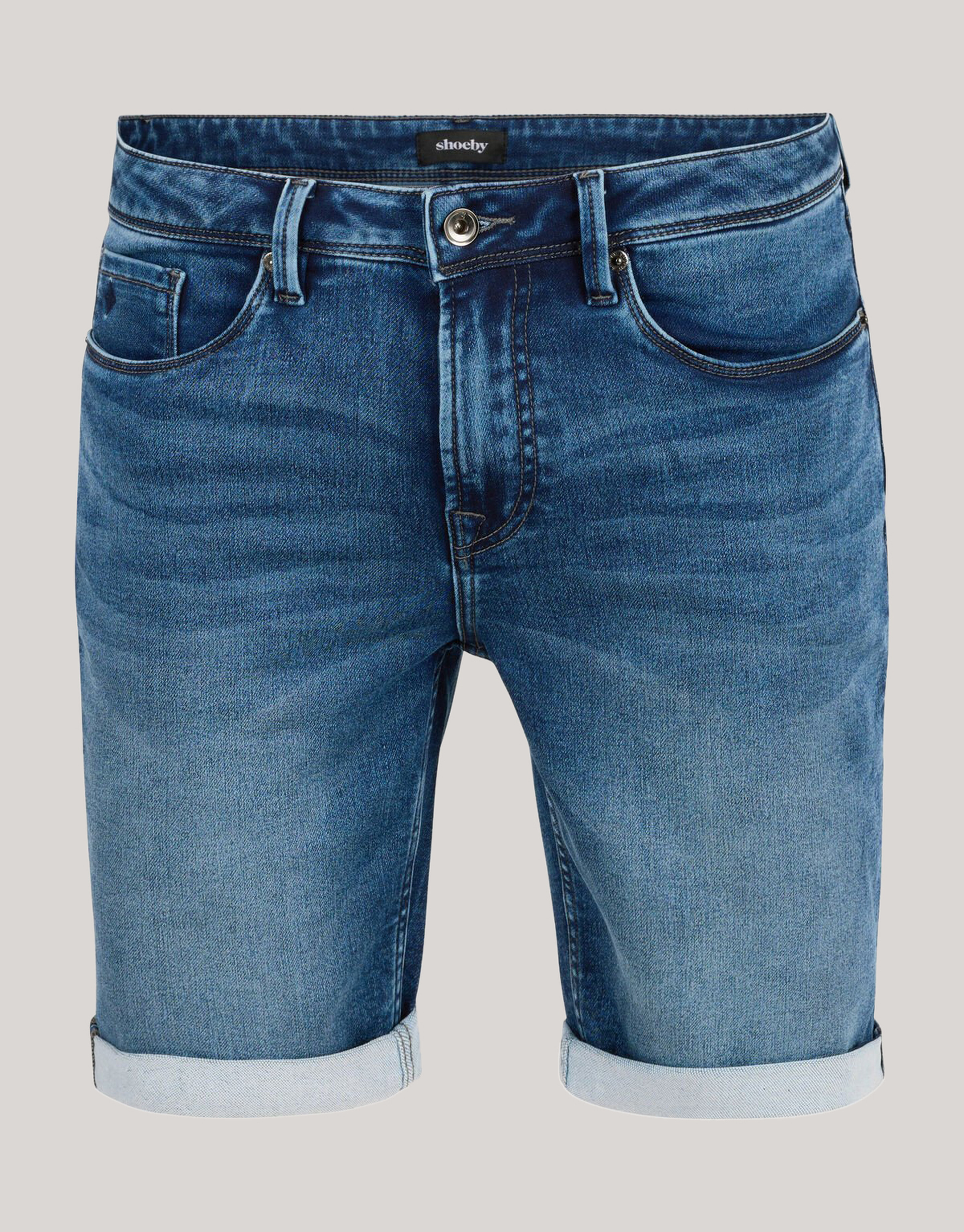 Jog Denim Short Donkerblauw SHOEBY MEN