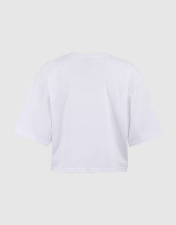 Oversized Logo T-shirt Wit By Mieke SHOEBY WOMEN