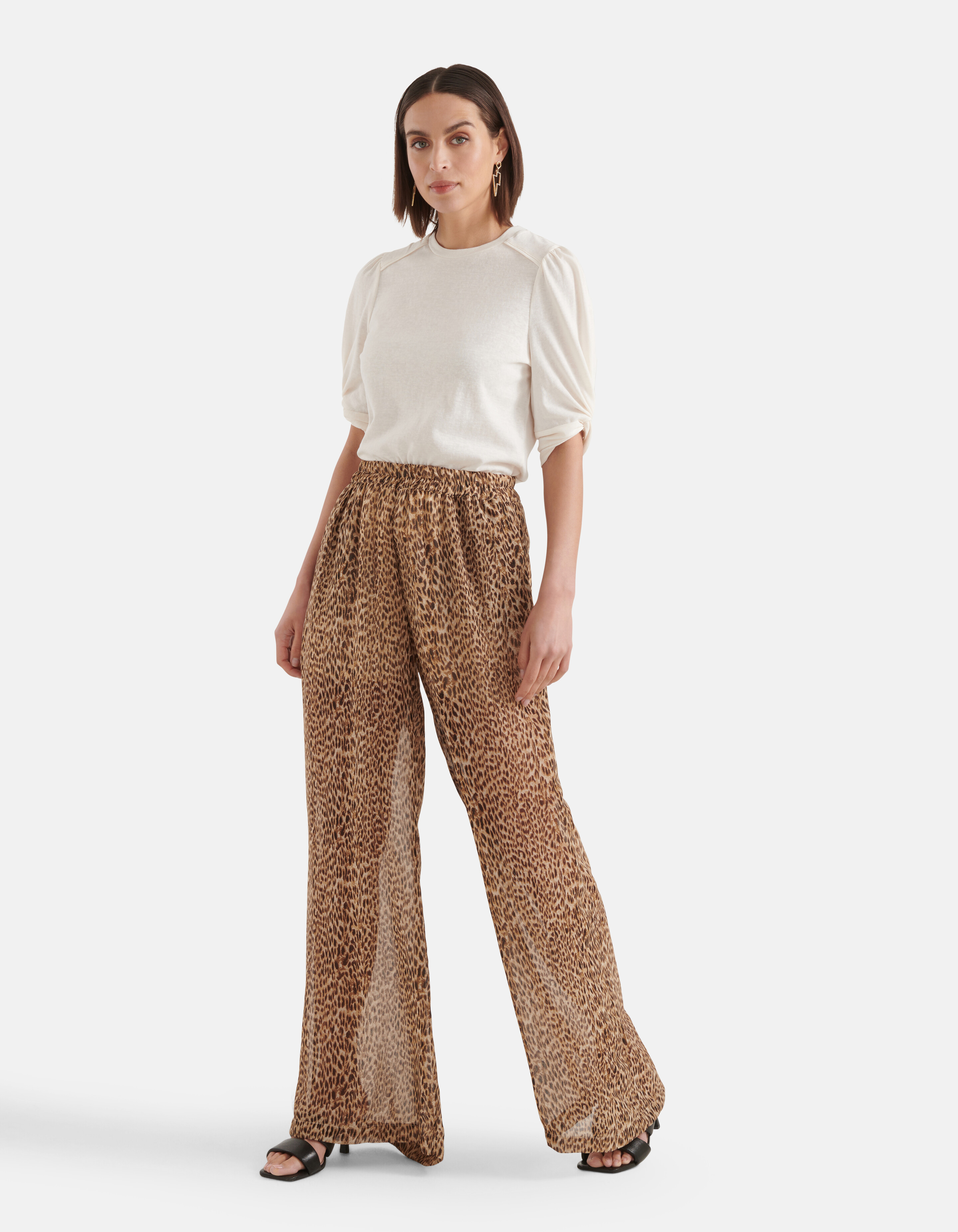 Knot T-shirt Gebroken Wit SHOEBY WOMEN