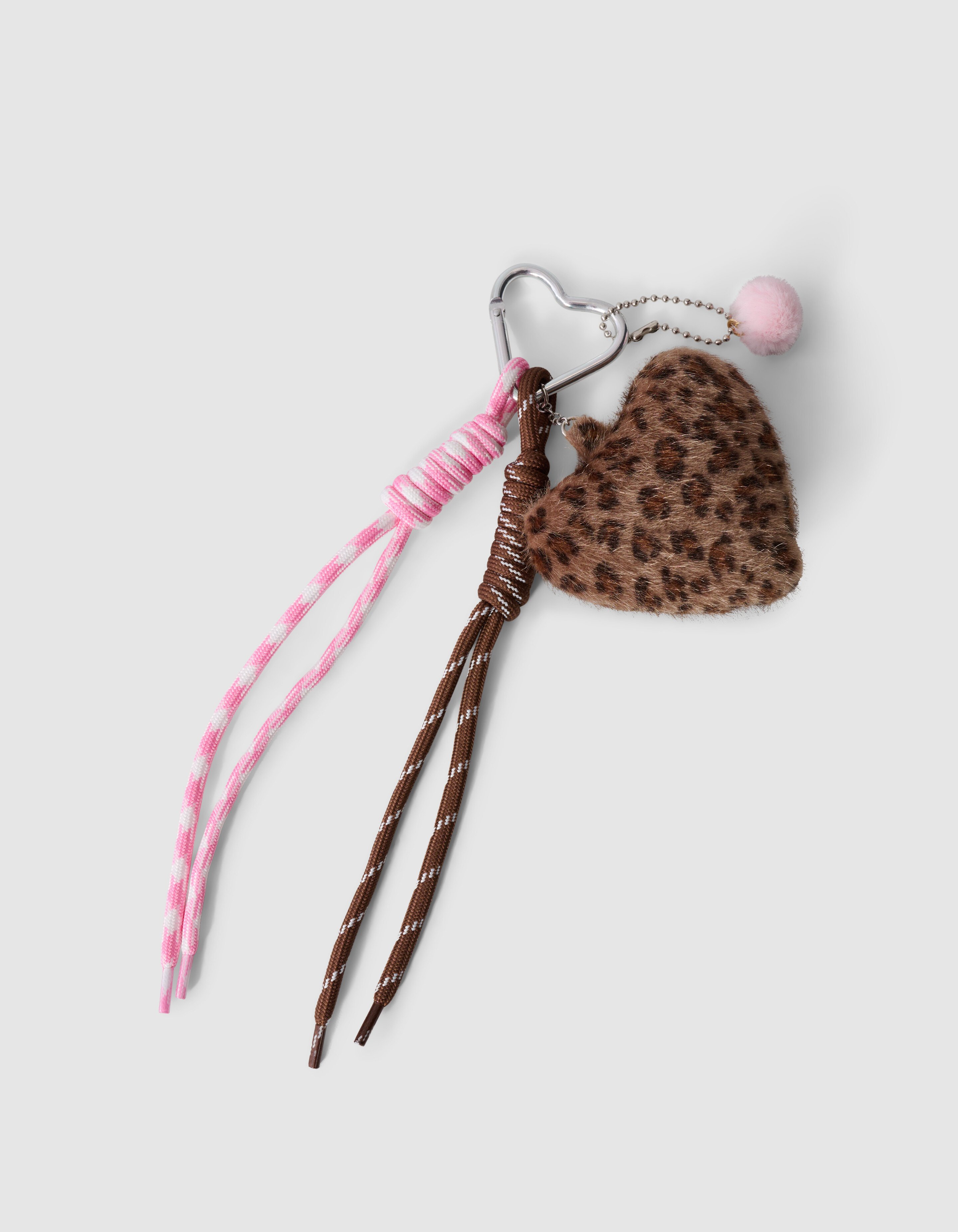 Leopard Heart Sleutelhanger Lichtbruin SHOEBY ACCESSOIRES
