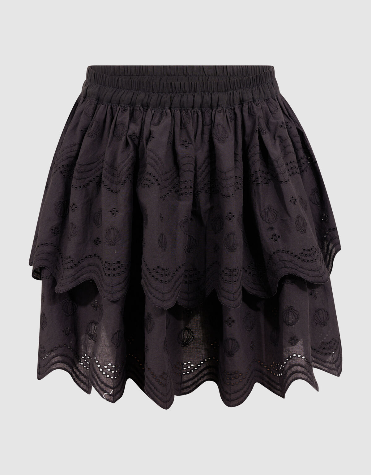 Embroidery Rok Zwart SHOEBY GIRLS