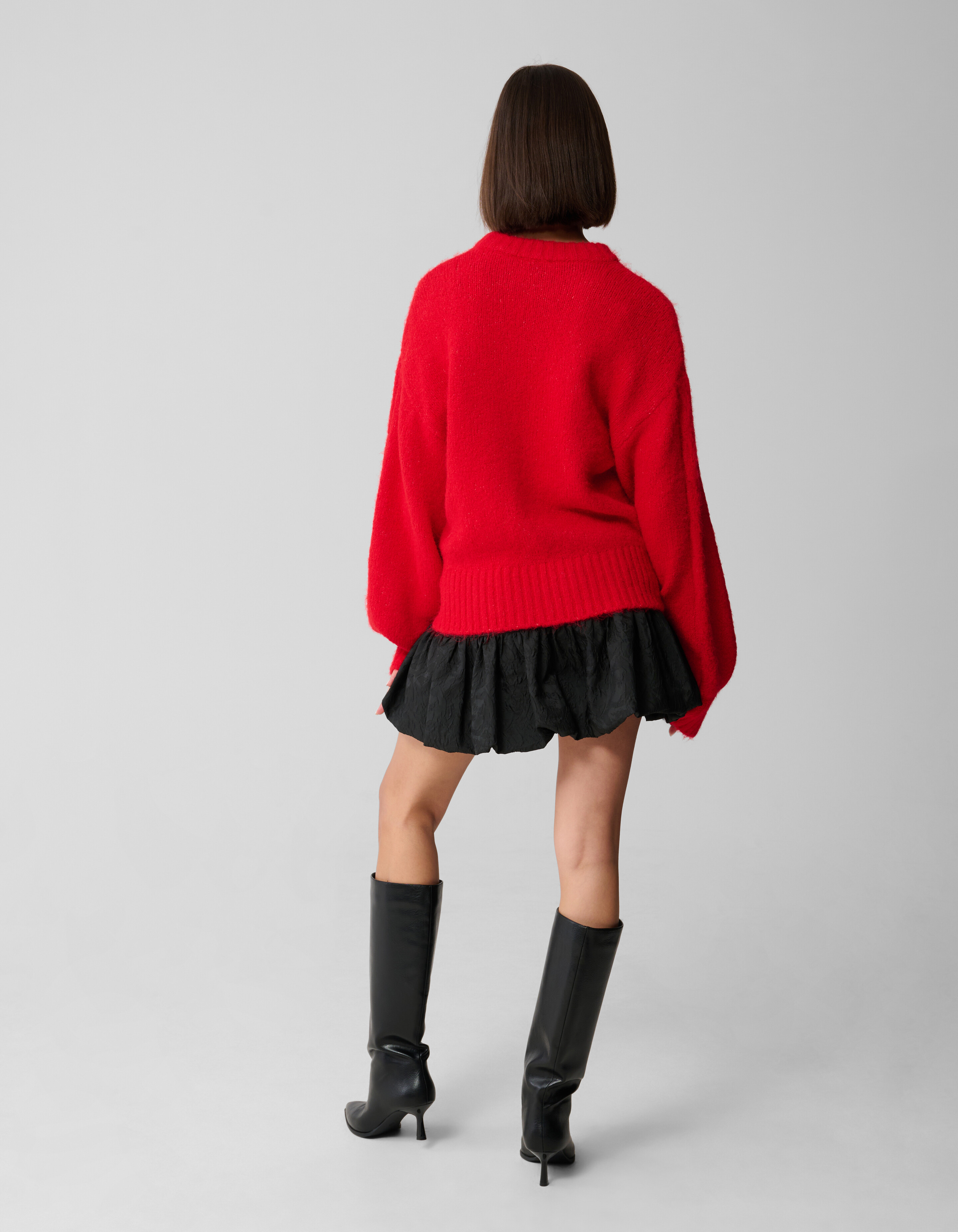 Harige Oversized Trui Rood SHOEBY WOMEN