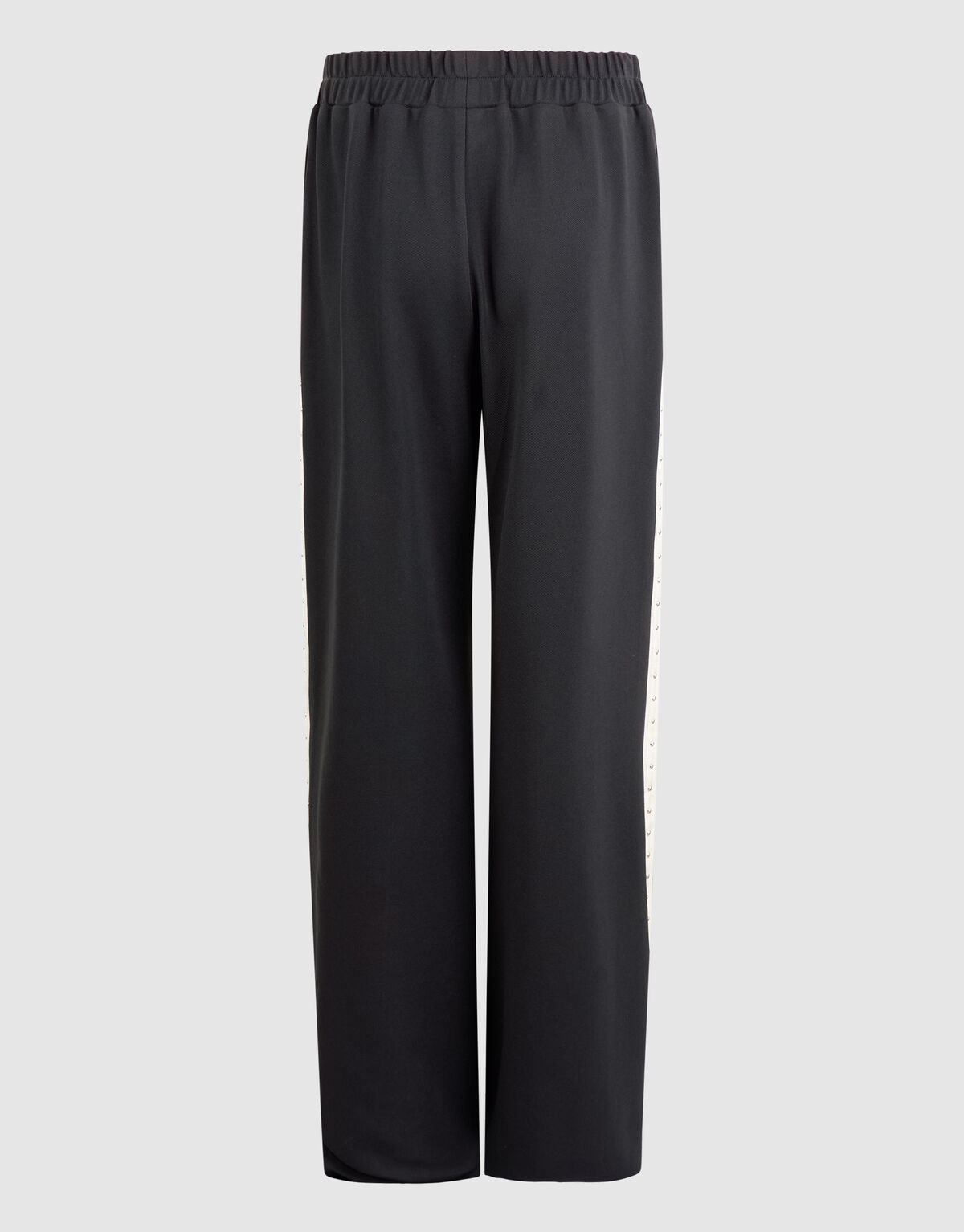 Studded Wide Leg Broek Donkergrijs SHOEBY GIRLS