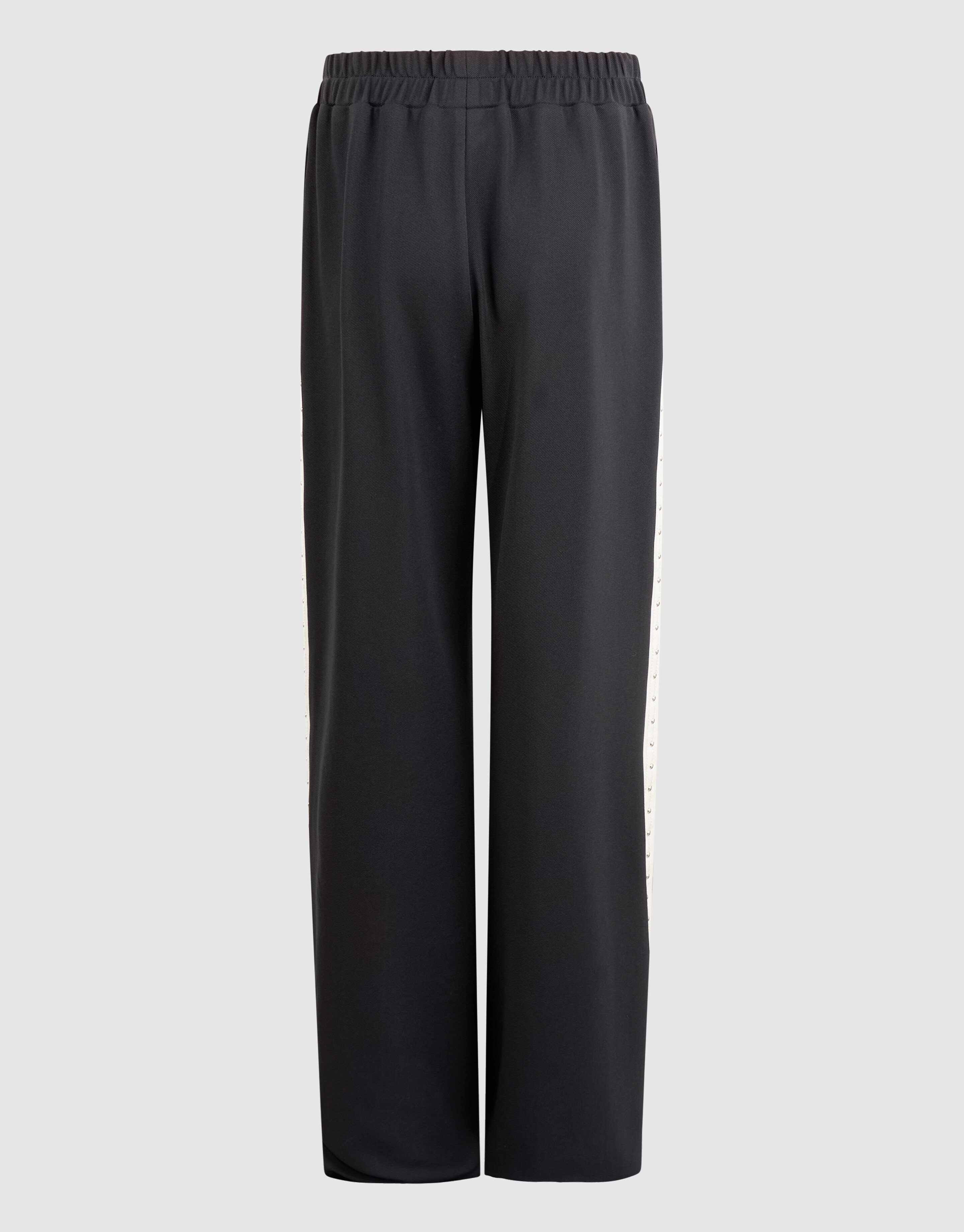 Studded Wide Leg Broek Donkergrijs SHOEBY GIRLS