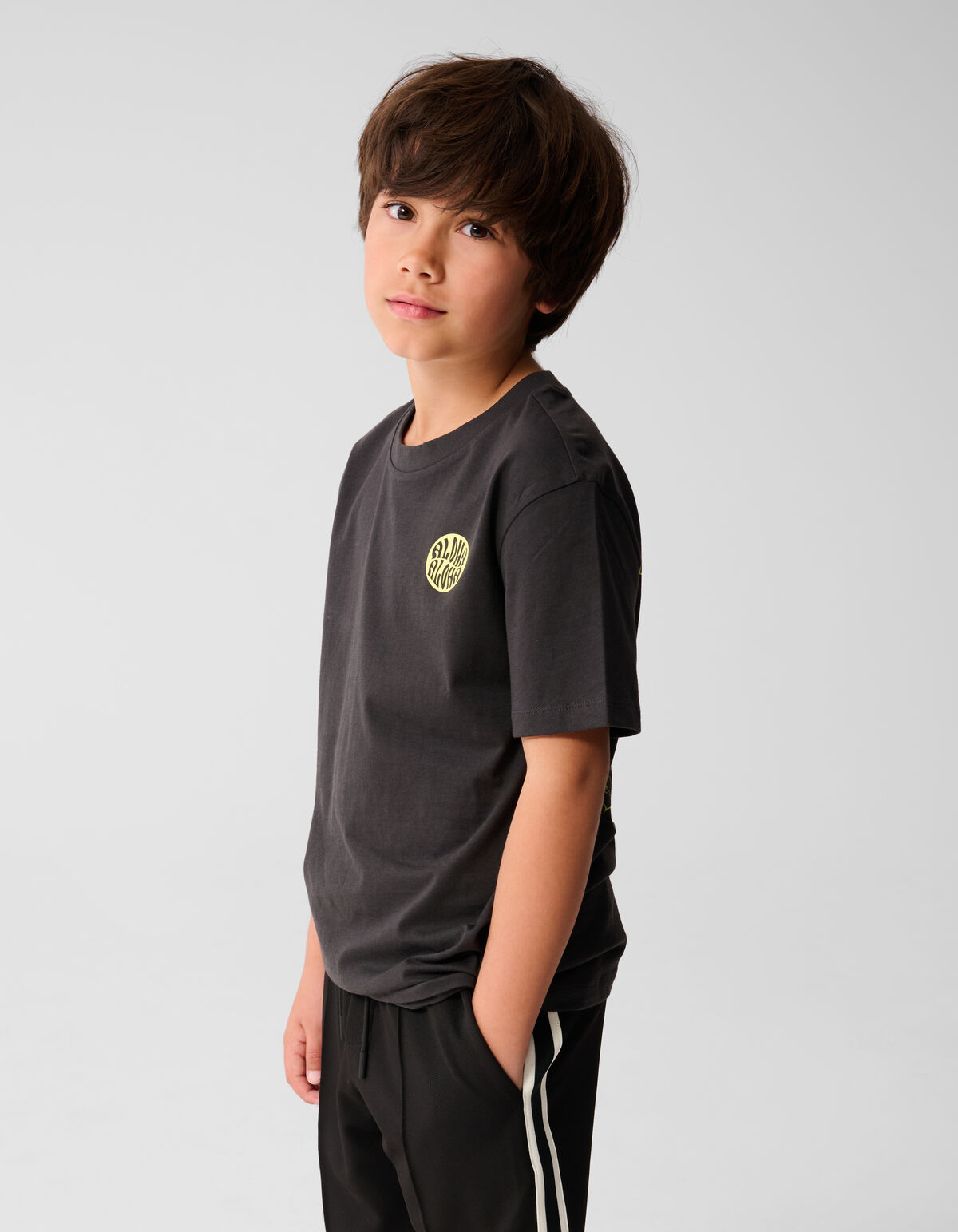 Aloha Artwork T-shirt Donkergrijs SHOEBY BOYS