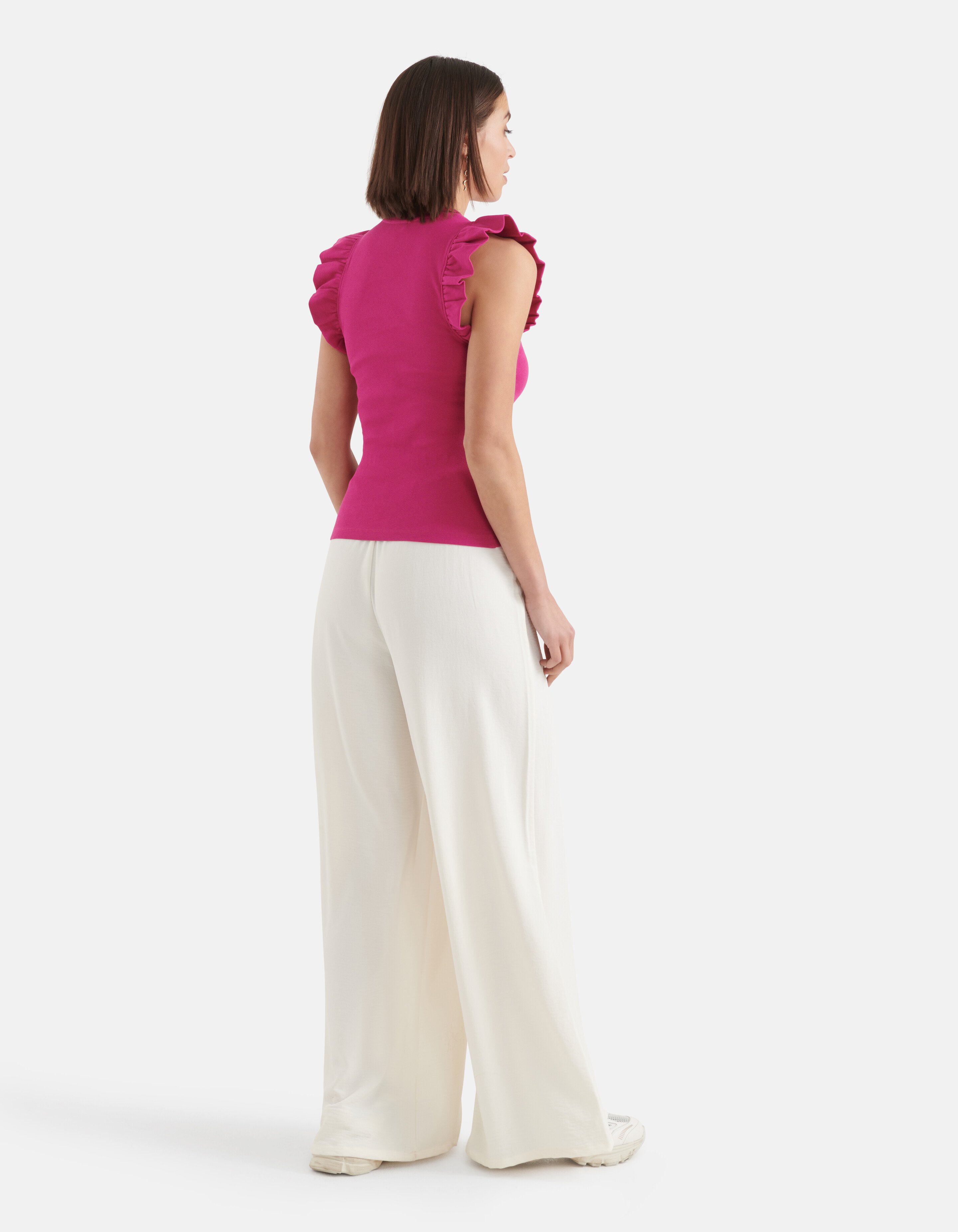 Ruffle Top Roze SHOEBY WOMEN