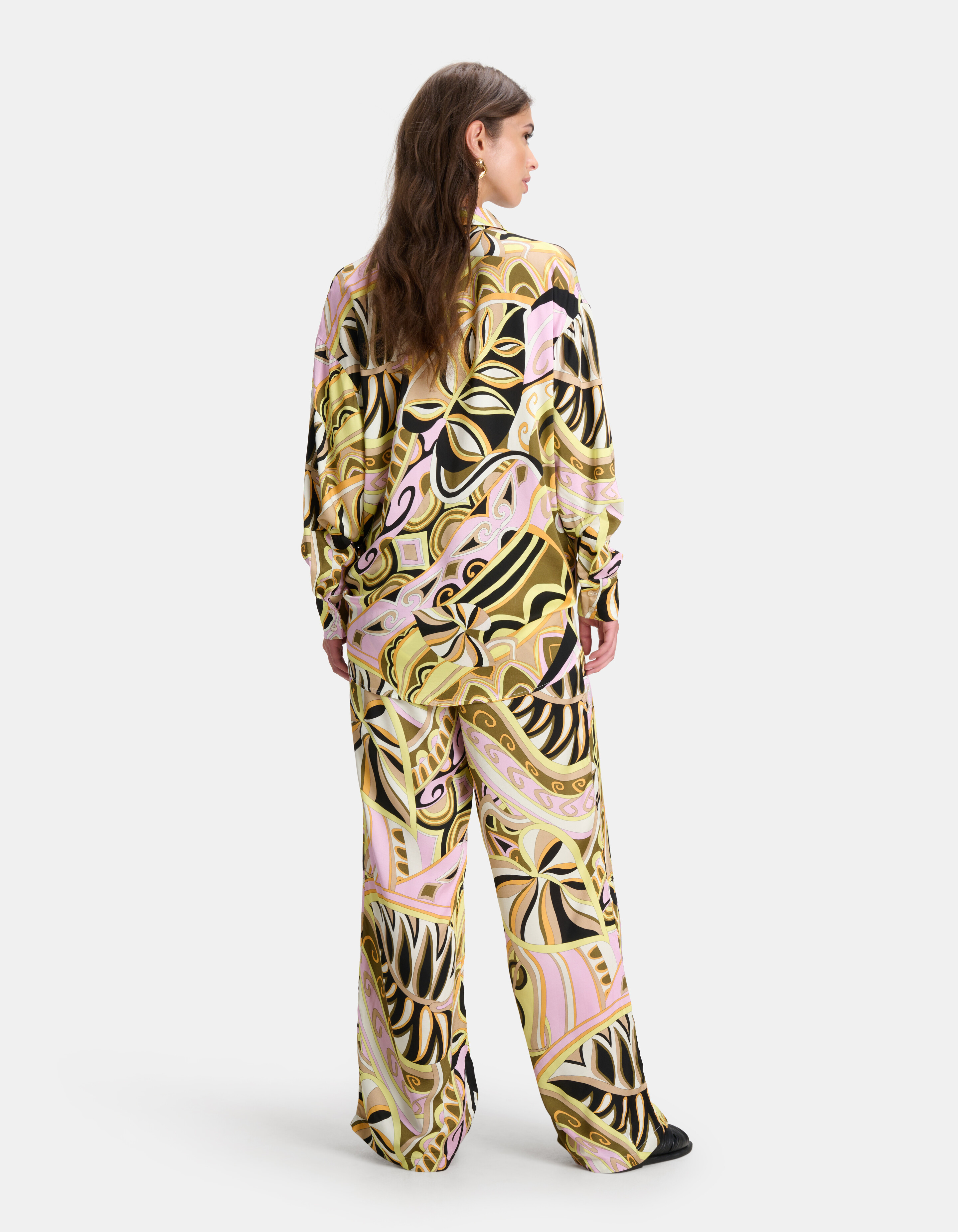 Grafische Print Blouse Zwart SHOEBY WOMEN