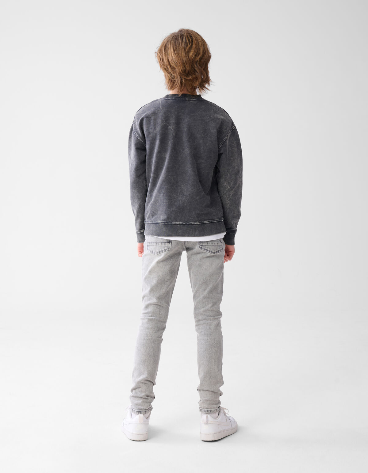 Tapered Fit Jeans Grijs SHOEBY BOYS