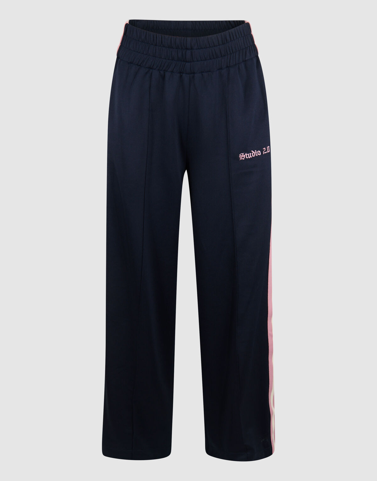 Sporty Wide Leg Broek Donkerblauw SHOEBY WOMEN