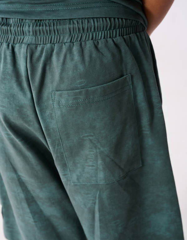 Washed Short Groen SHOEBY BOYS