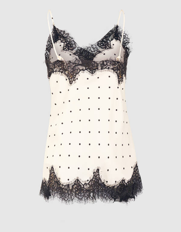 Polkadot Top Gebroken Wit By Monica SHOEBY WOMEN
