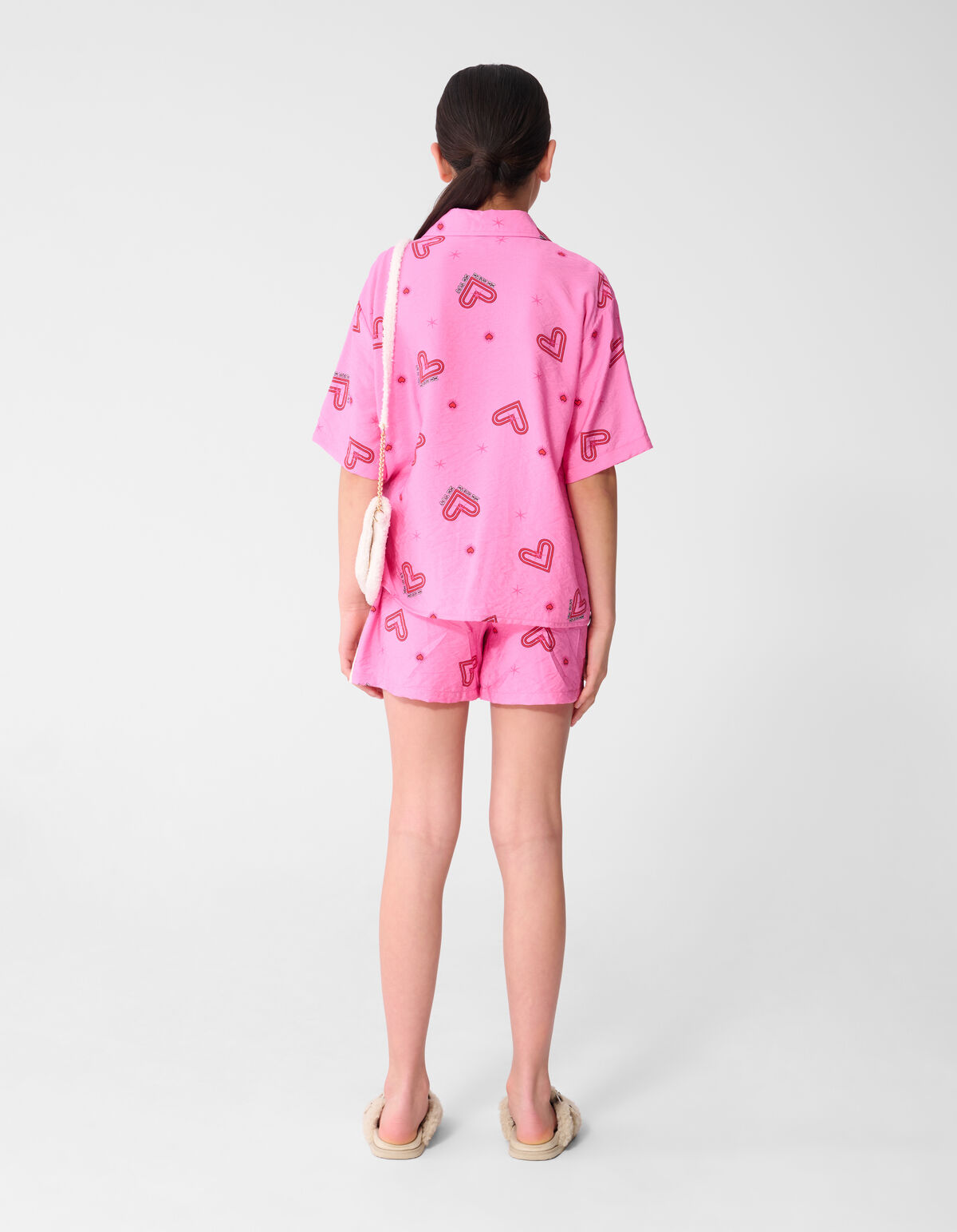 Heart Structuur Short Roze SHOEBY GIRLS