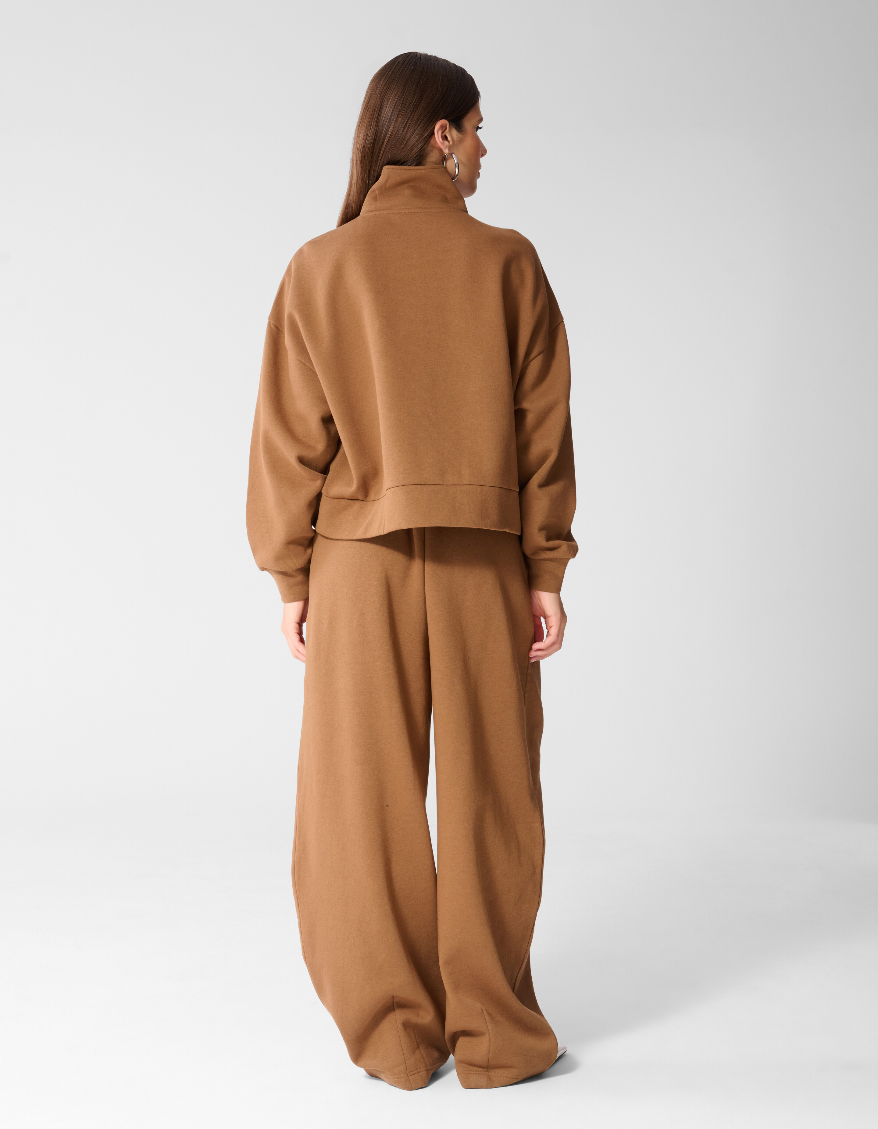 Oversized Zipper Sweater Bruin SHOEBY WOMEN