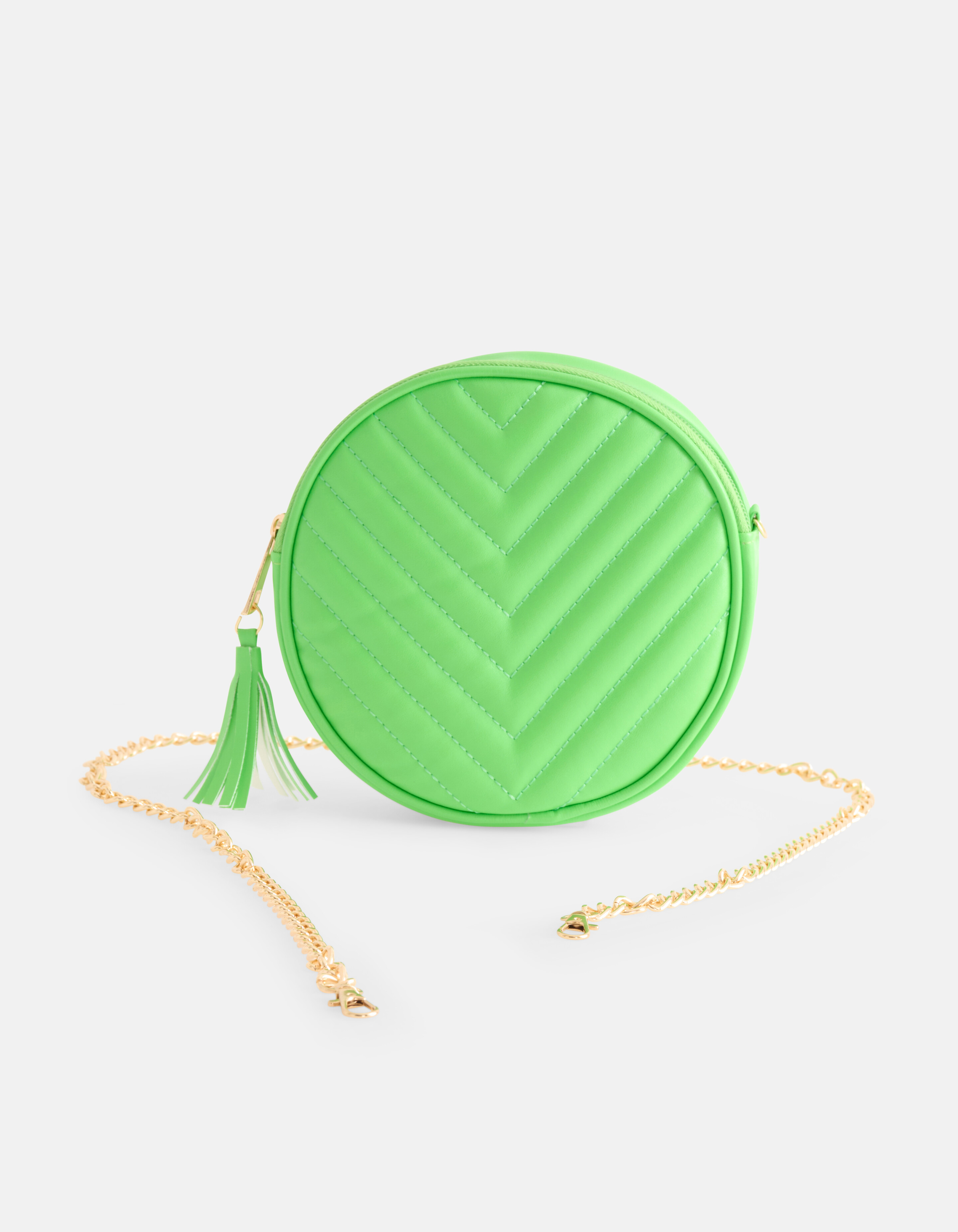 Ronde Padded Tas Groen SHOEBY ACCESSOIRES