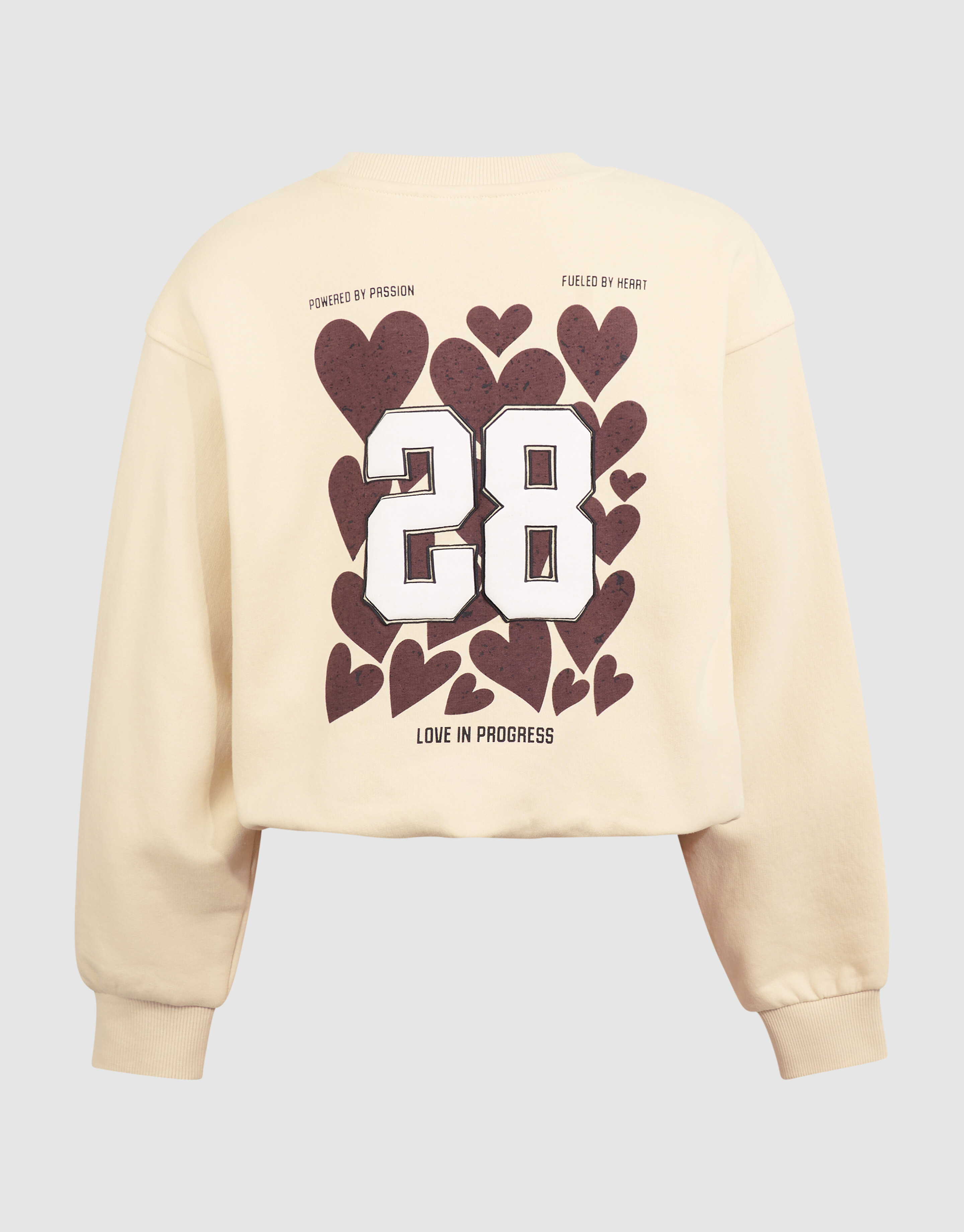Twenty-Eight Artwork Sweater Gebroken Wit SHOEBY GIRLS