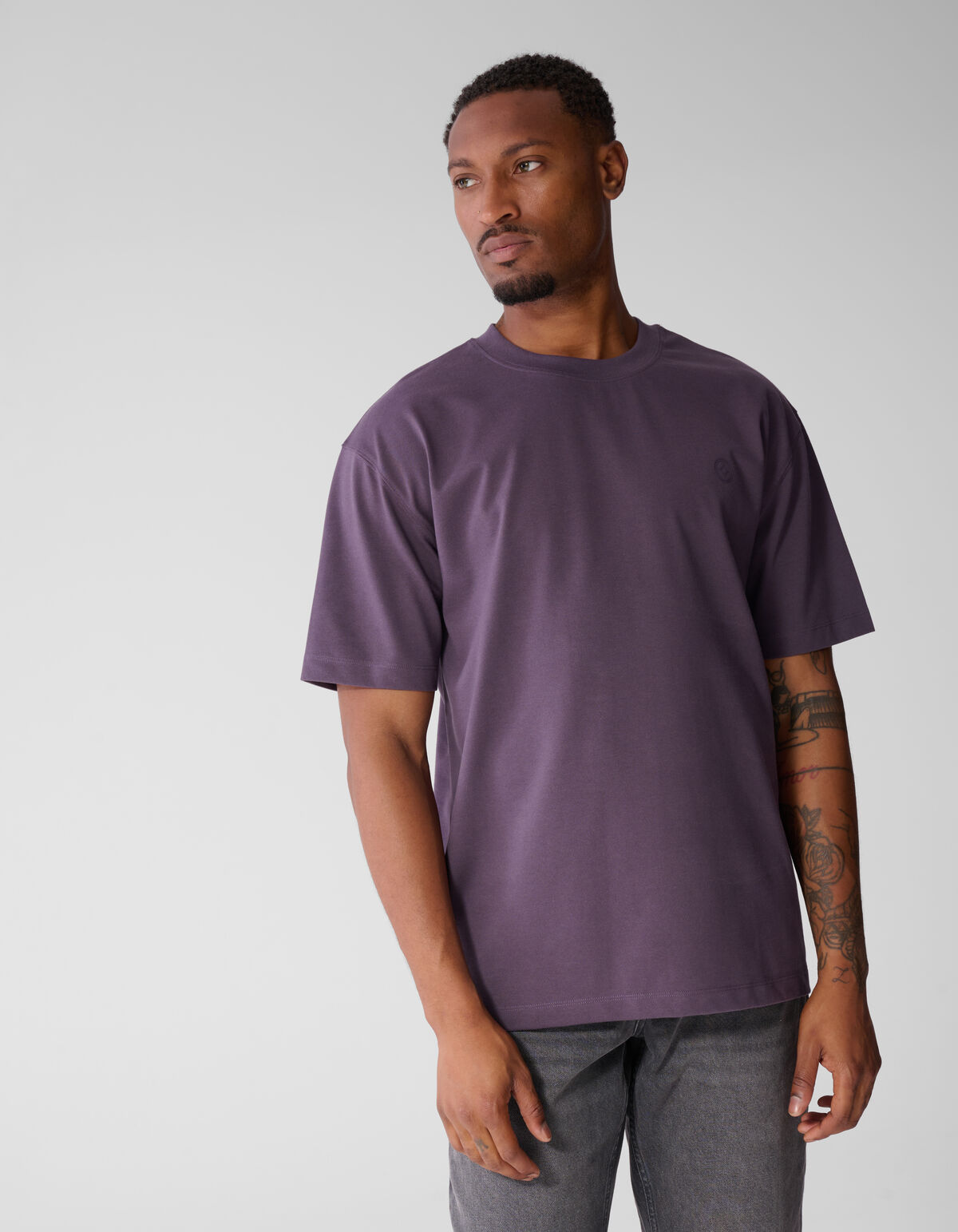 Keper Graphic T-shirt Paars SHOEBY MEN