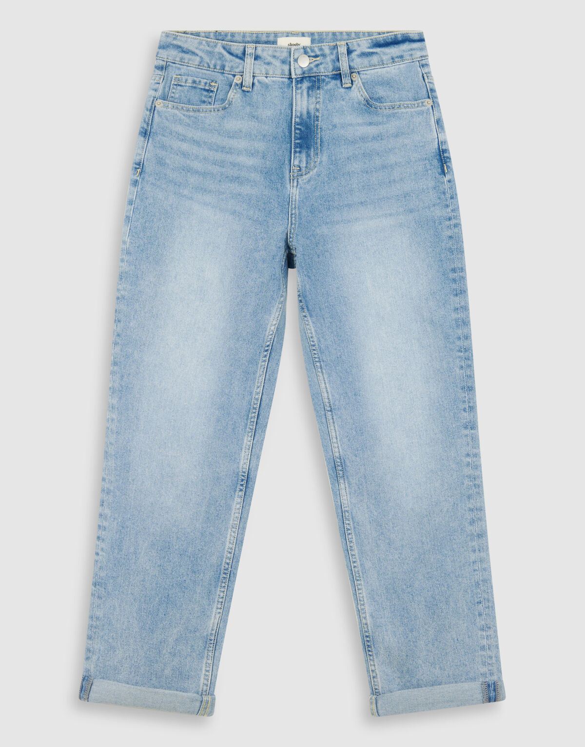 Tapered Fit Jeans Blauw SHOEBY WOMEN