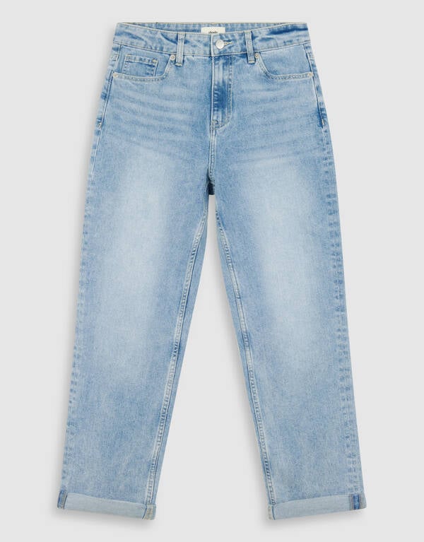 Tapered Fit Jeans Blauw SHOEBY WOMEN