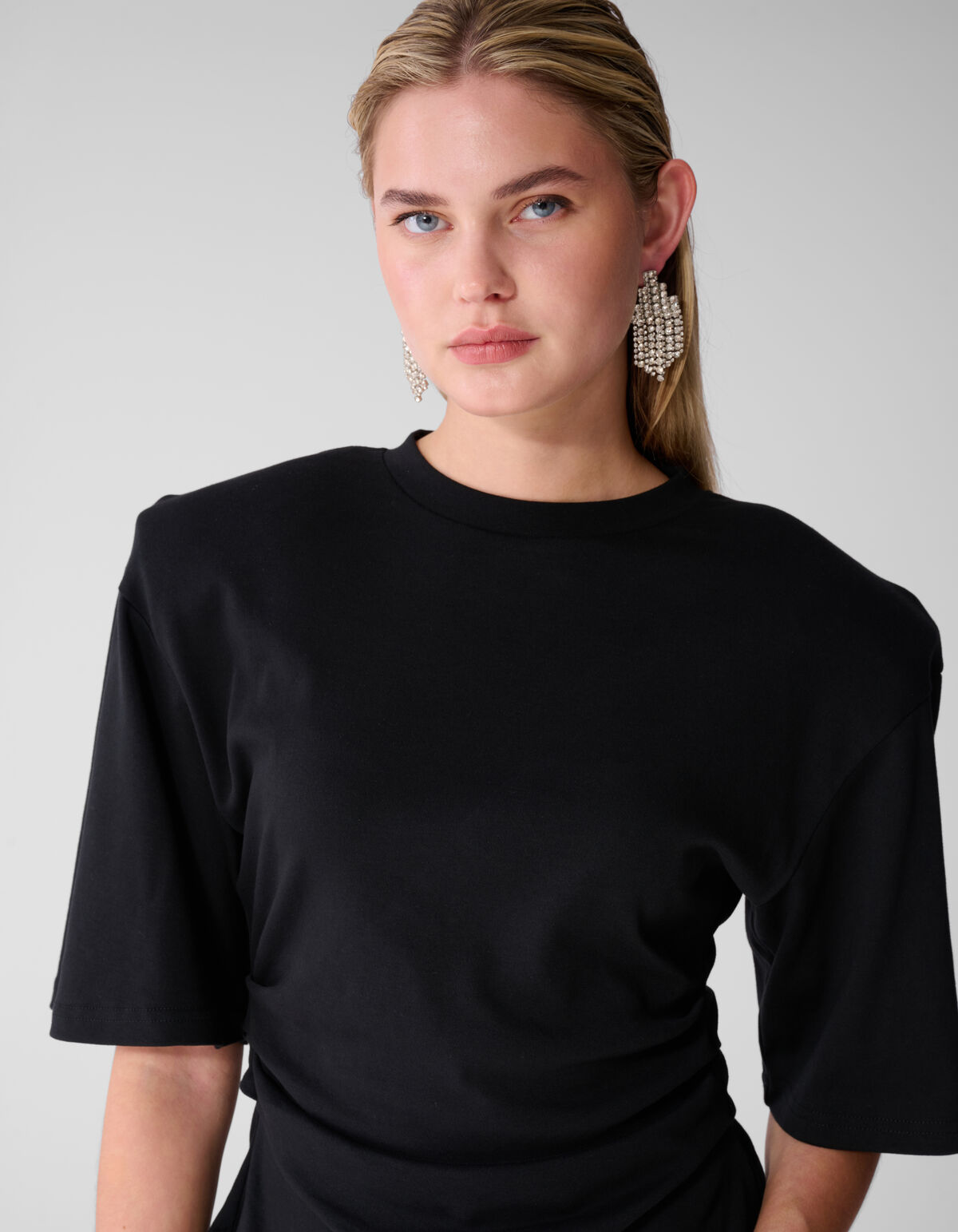 Waisted T-shirt Zwart SHOEBY WOMEN